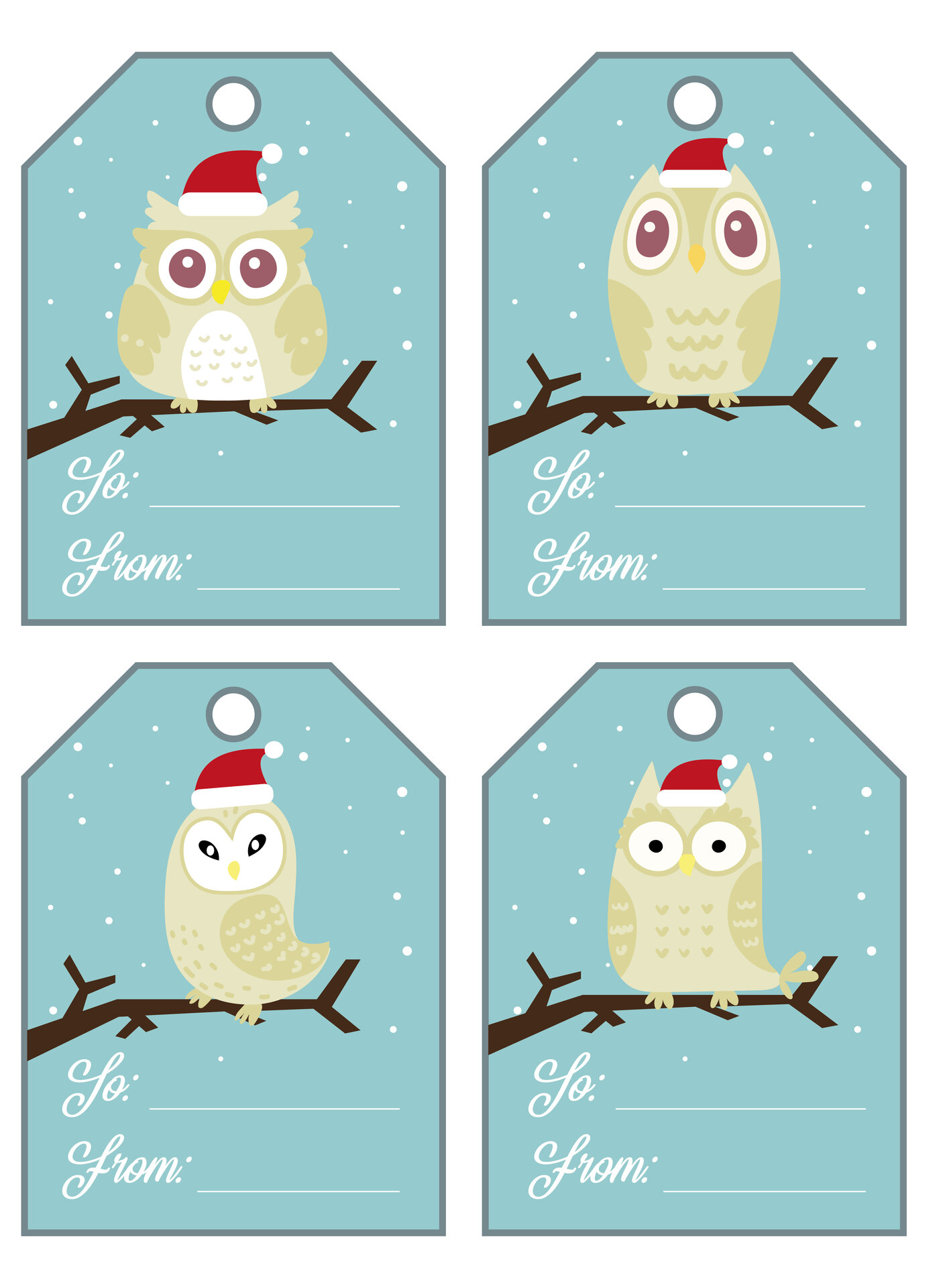 5 Best Christmas Gift s Free Printable Owls Printablee Com