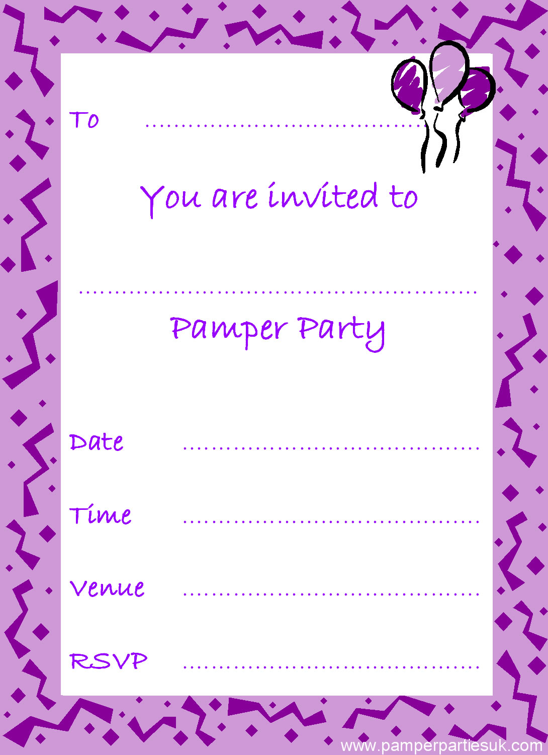 10 Best Images of Free Printable Blank Party Invitations - Surprise ...