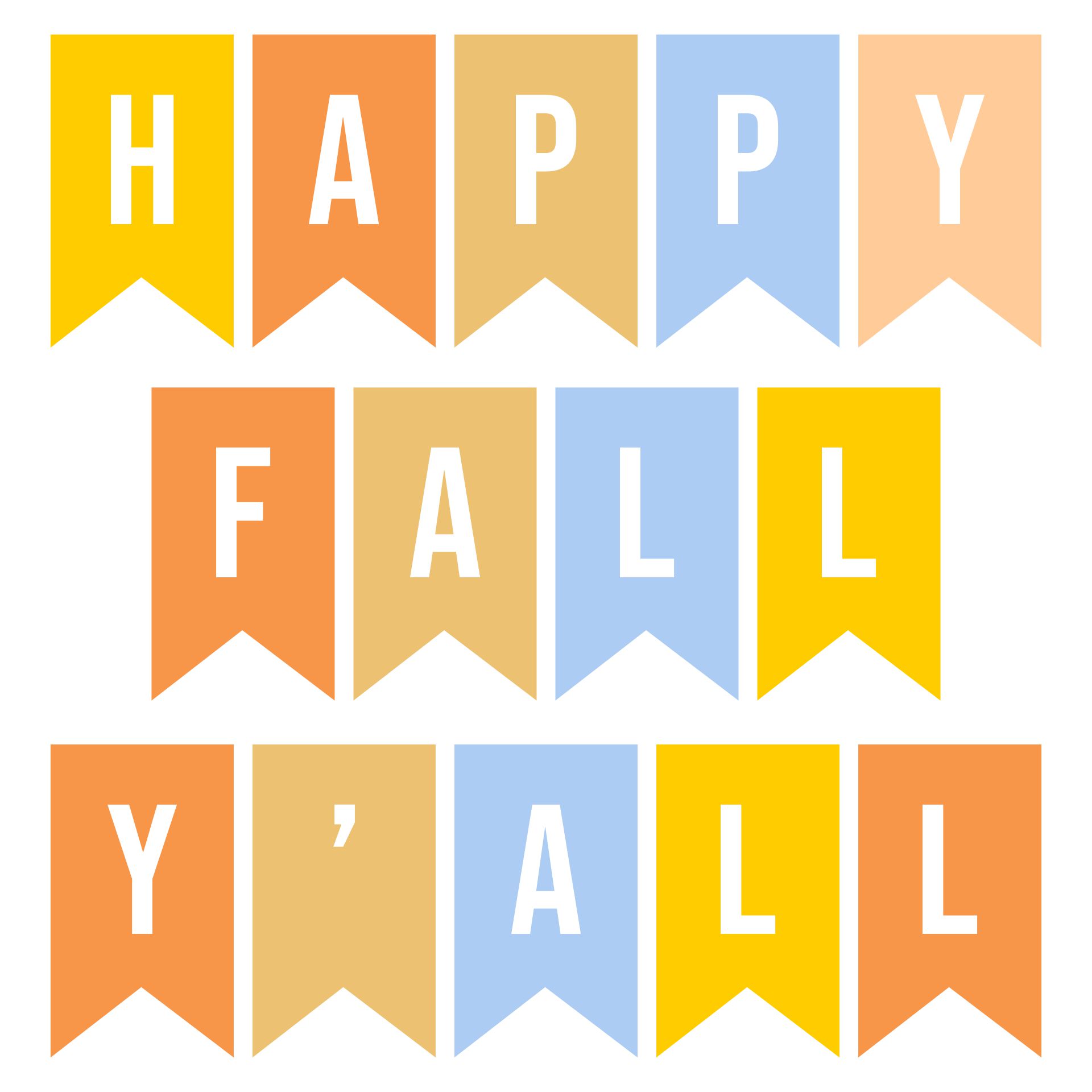 Happy Fall Yall Banner