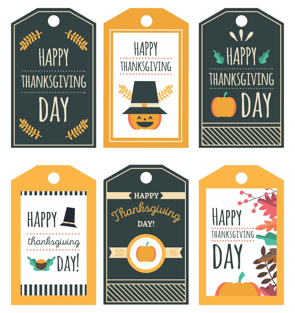Happy Thanksgiving Tags Printable