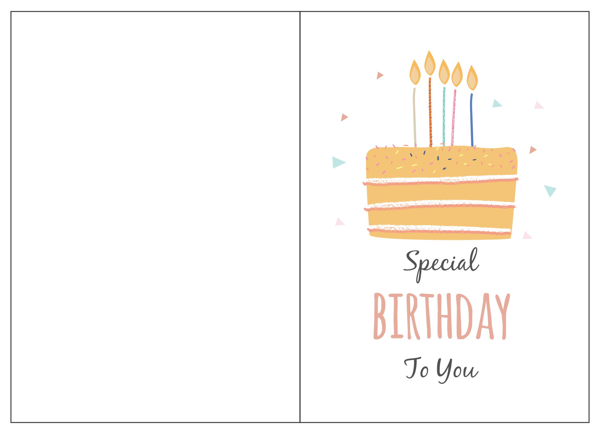 10 Best Printable Folding Birthday Cards For Wife Printablee