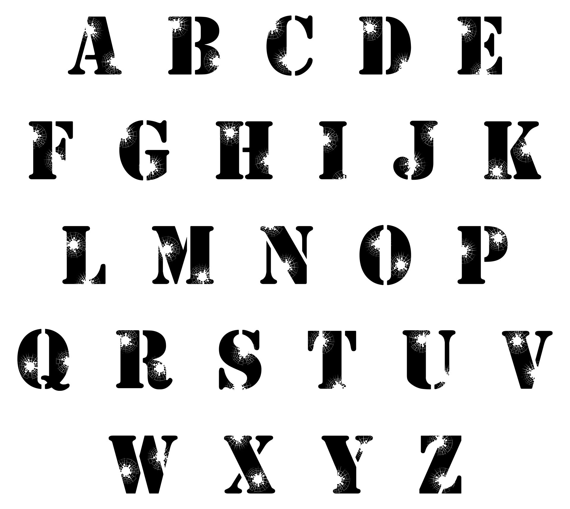 Printable Letter Stencils Different Fonts