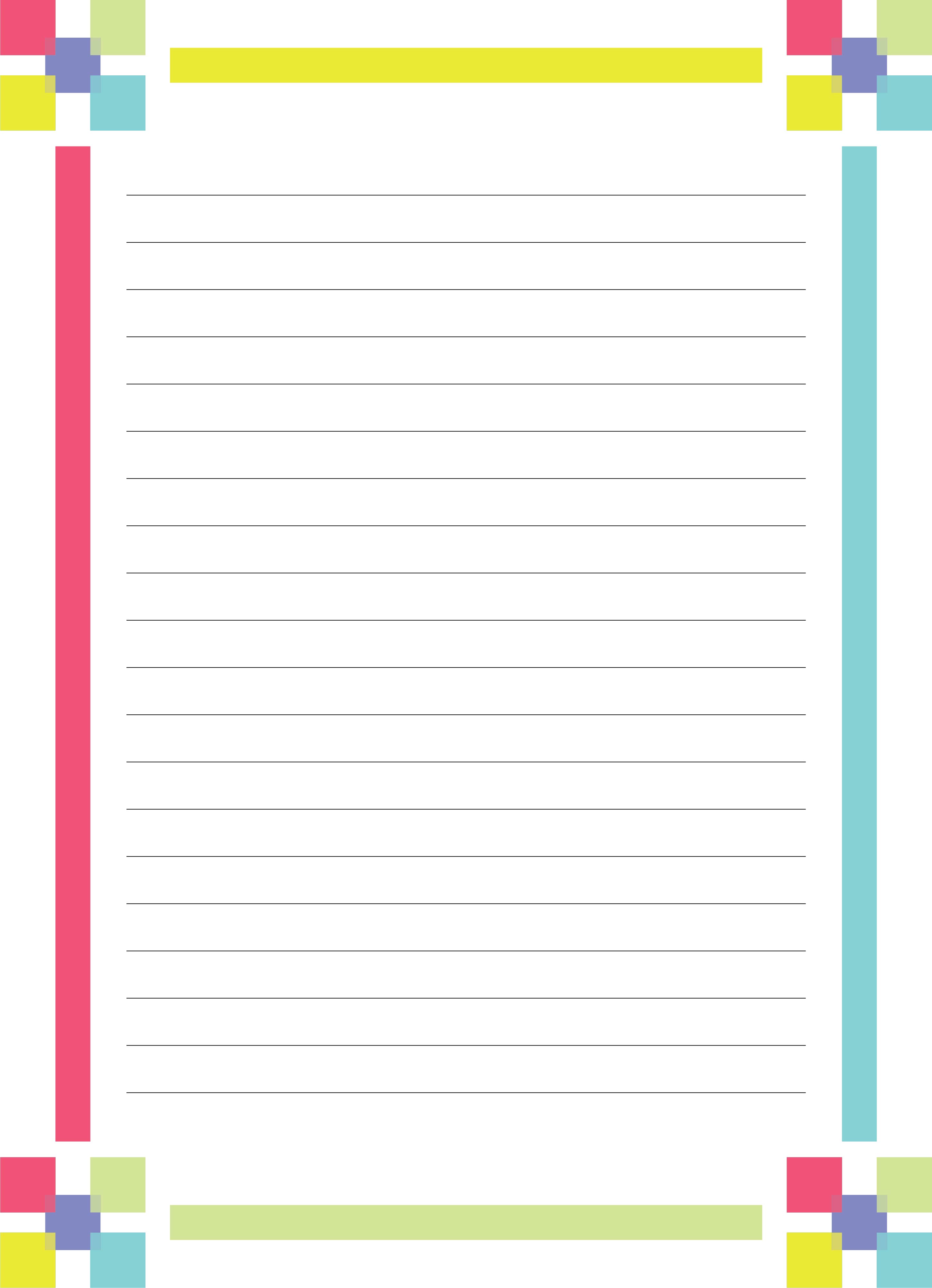 7 best dog free printable lined writing paper with borders