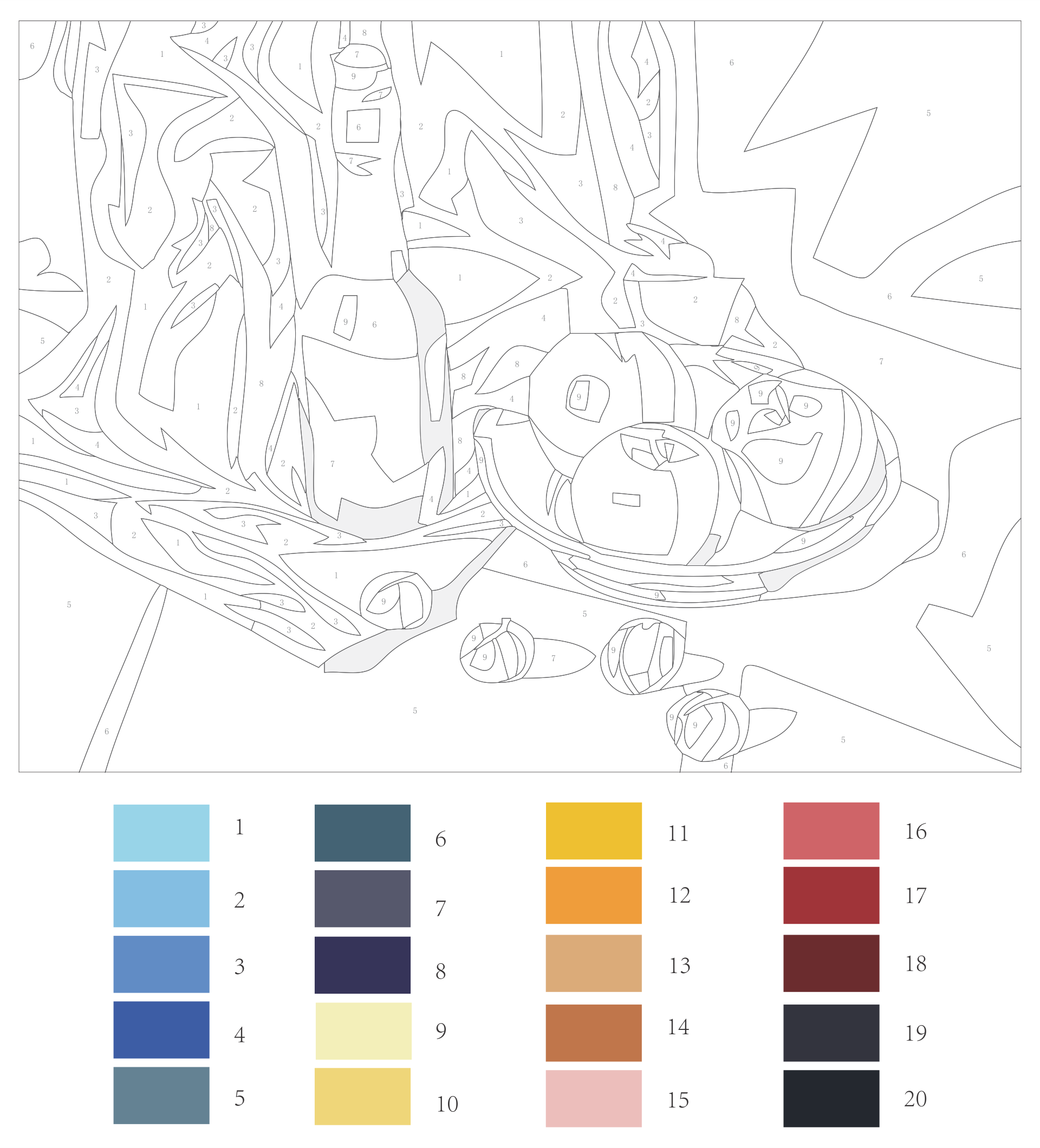 Paint by Numbers Printables
