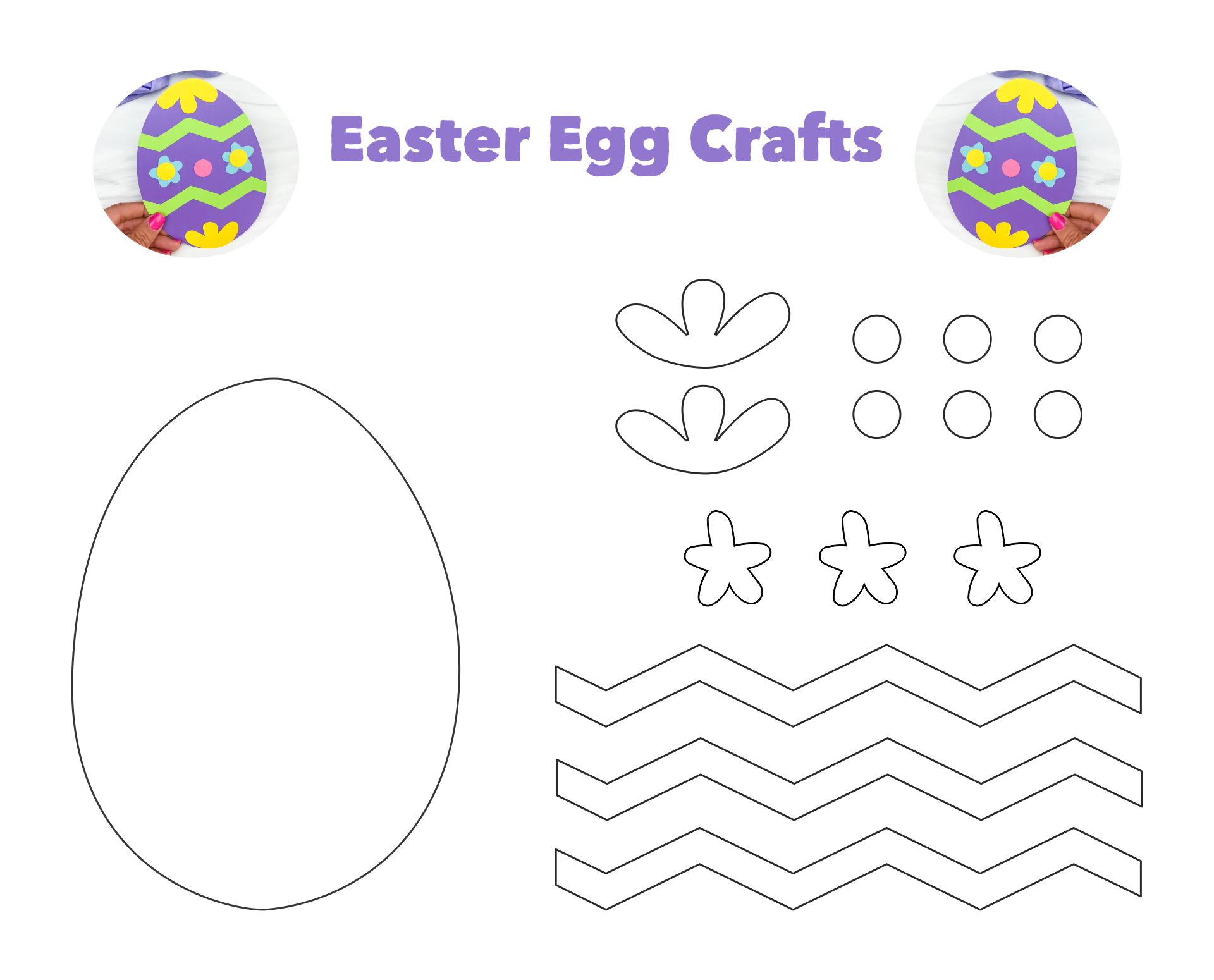 Printable Easter Egg Crafts