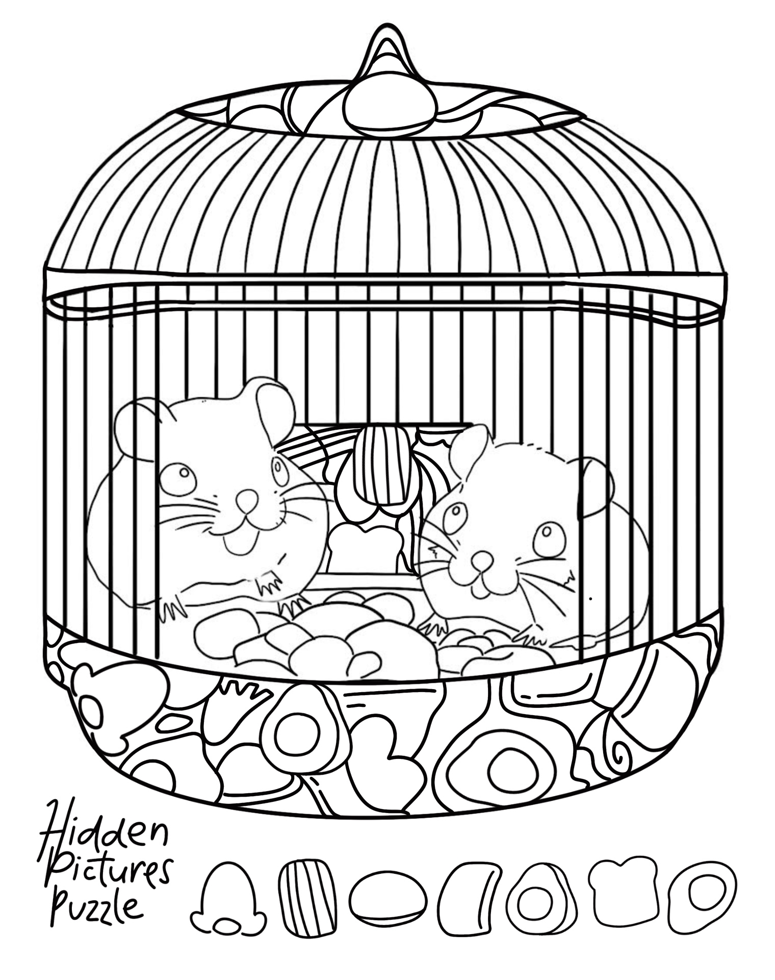 Hidden Object Puzzles Printable