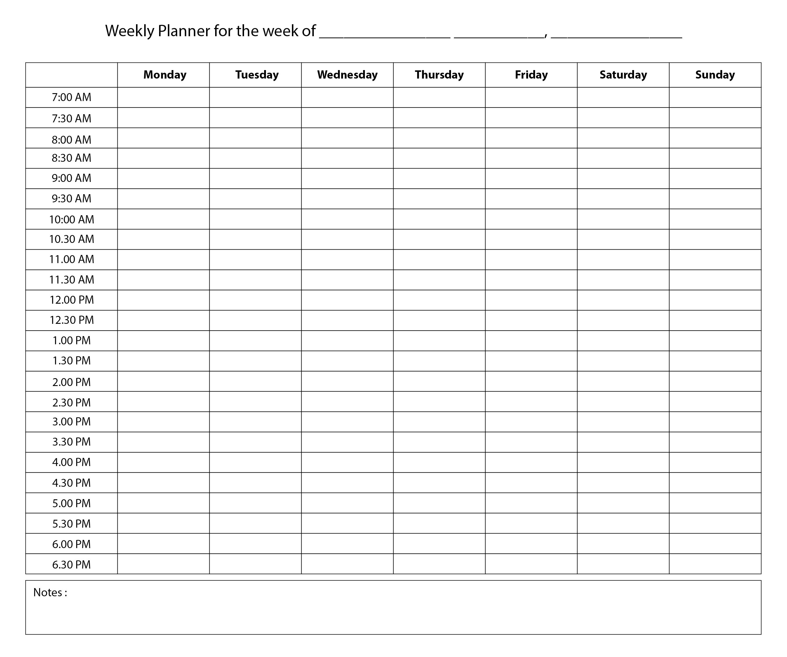 weekly-hourly-planner-printable