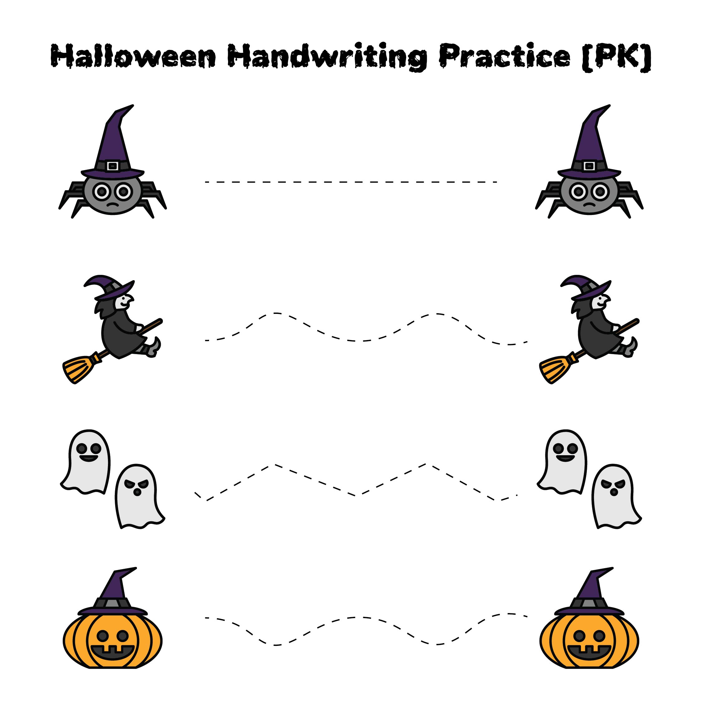 15 Best Worksheets Halloween Handwriting Printables - printablee.com