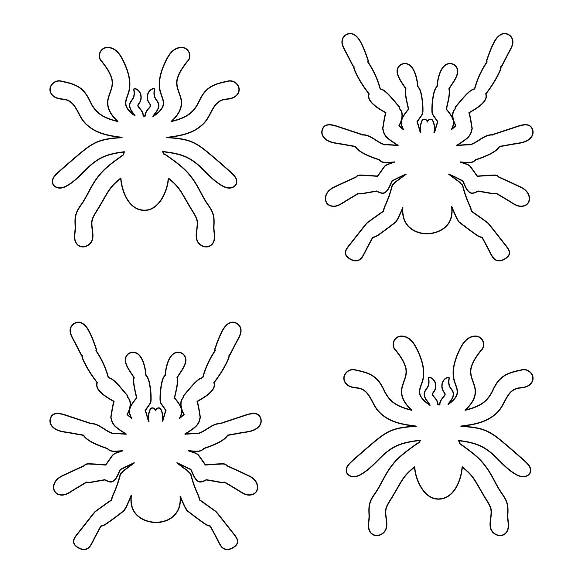 Spider Templates Free Printables