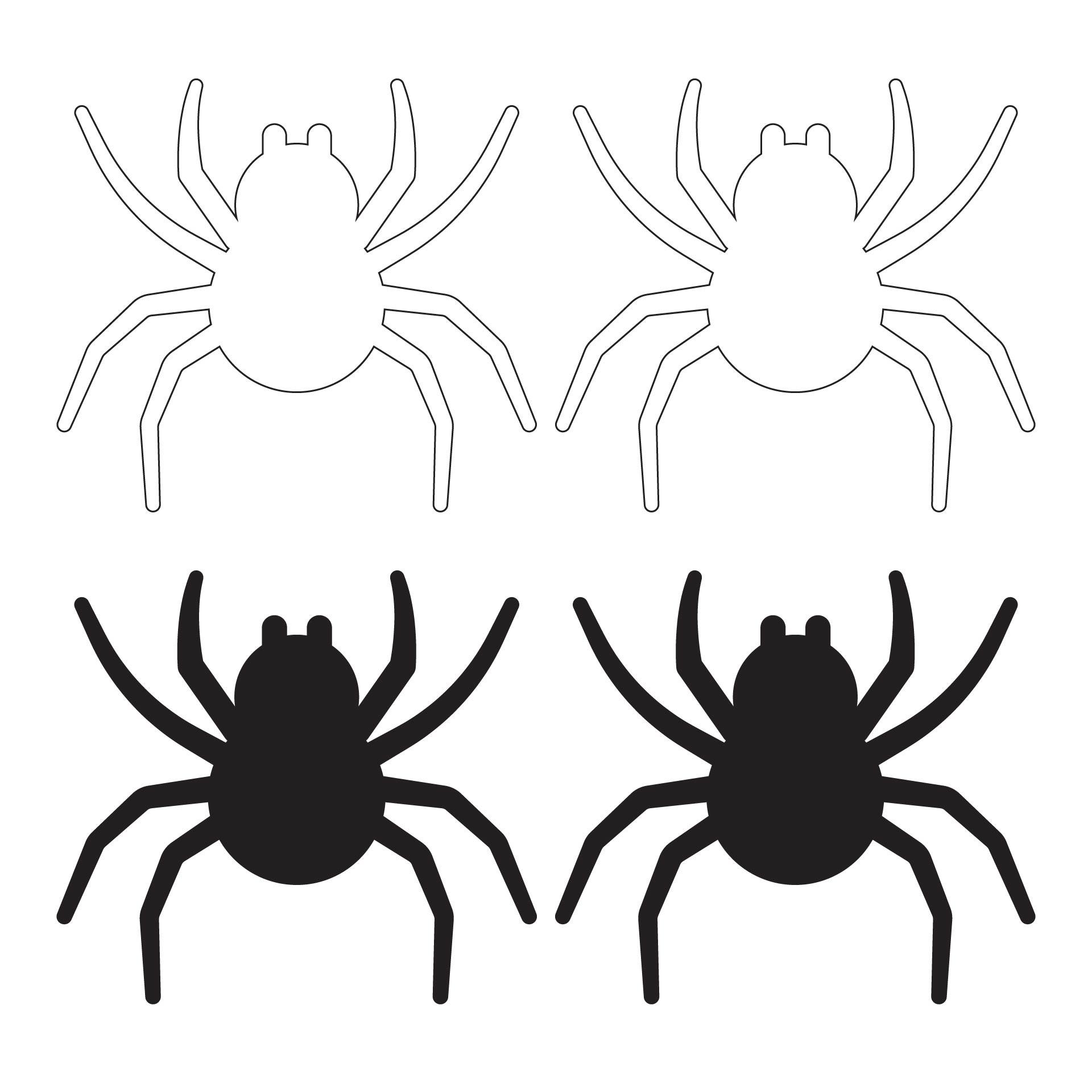 Spider Template To Cut Out from www.printablee.com