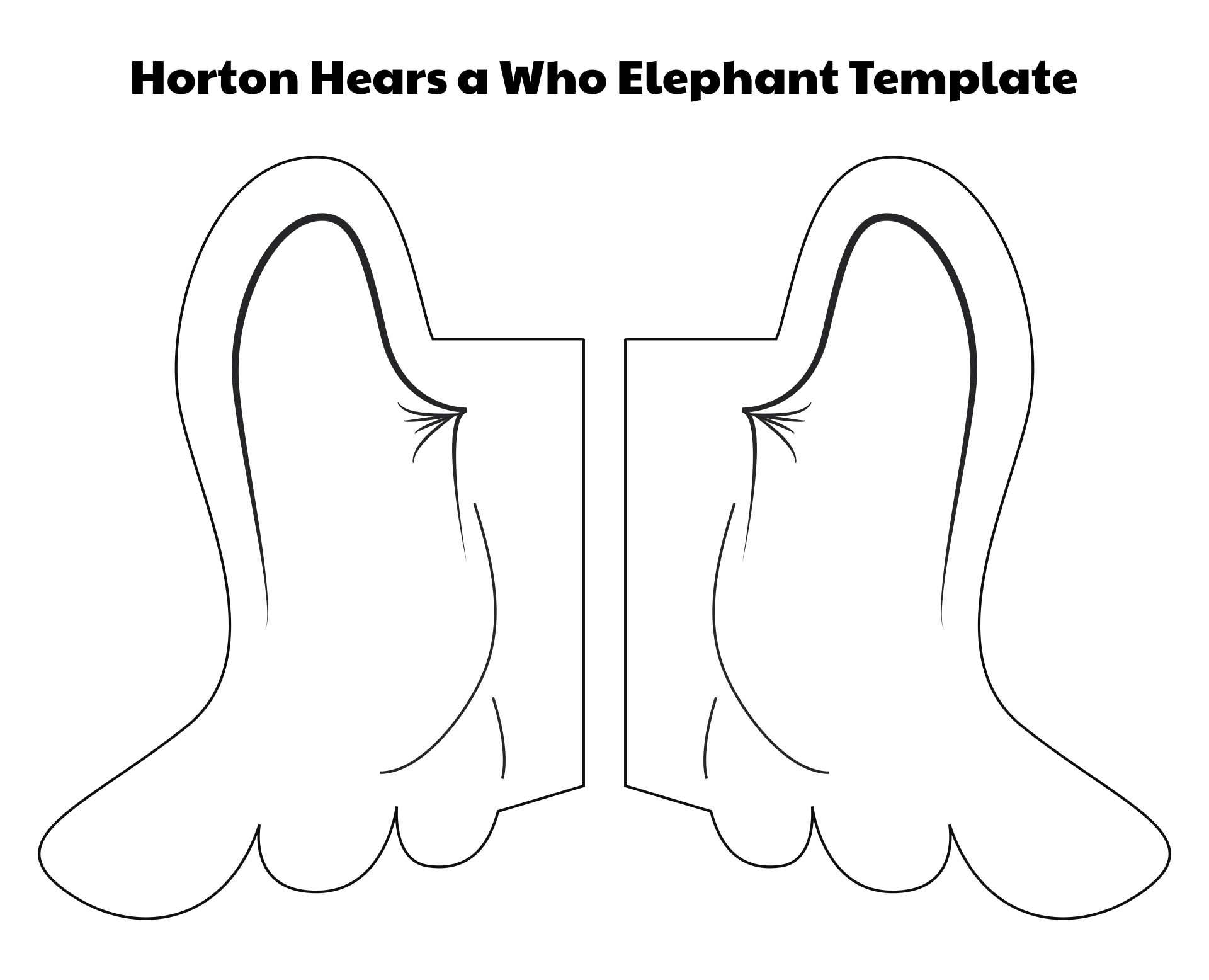 Horton Hears a Who Elephant Template