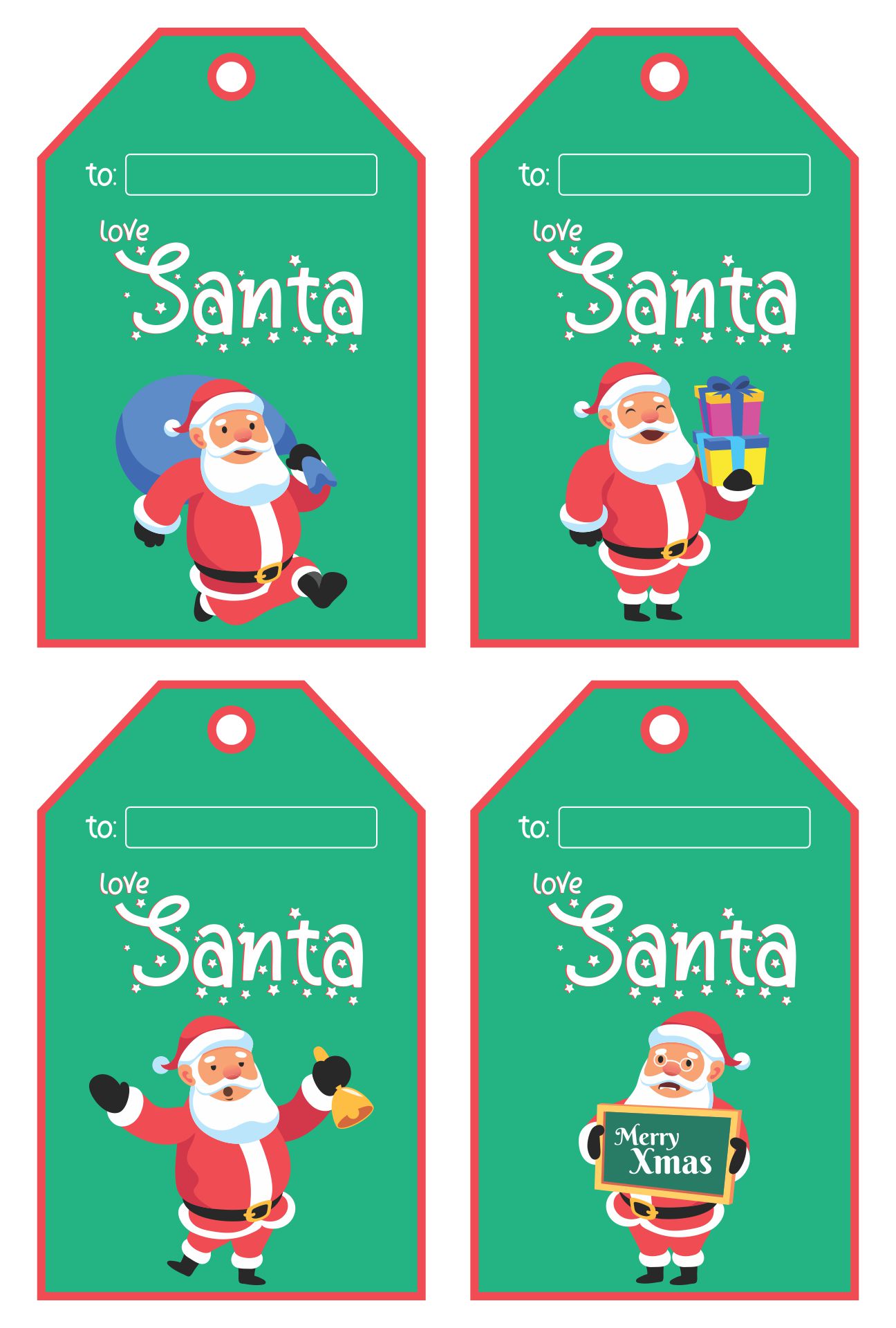 8 Best Personalized Christmas Gift Tags Printable