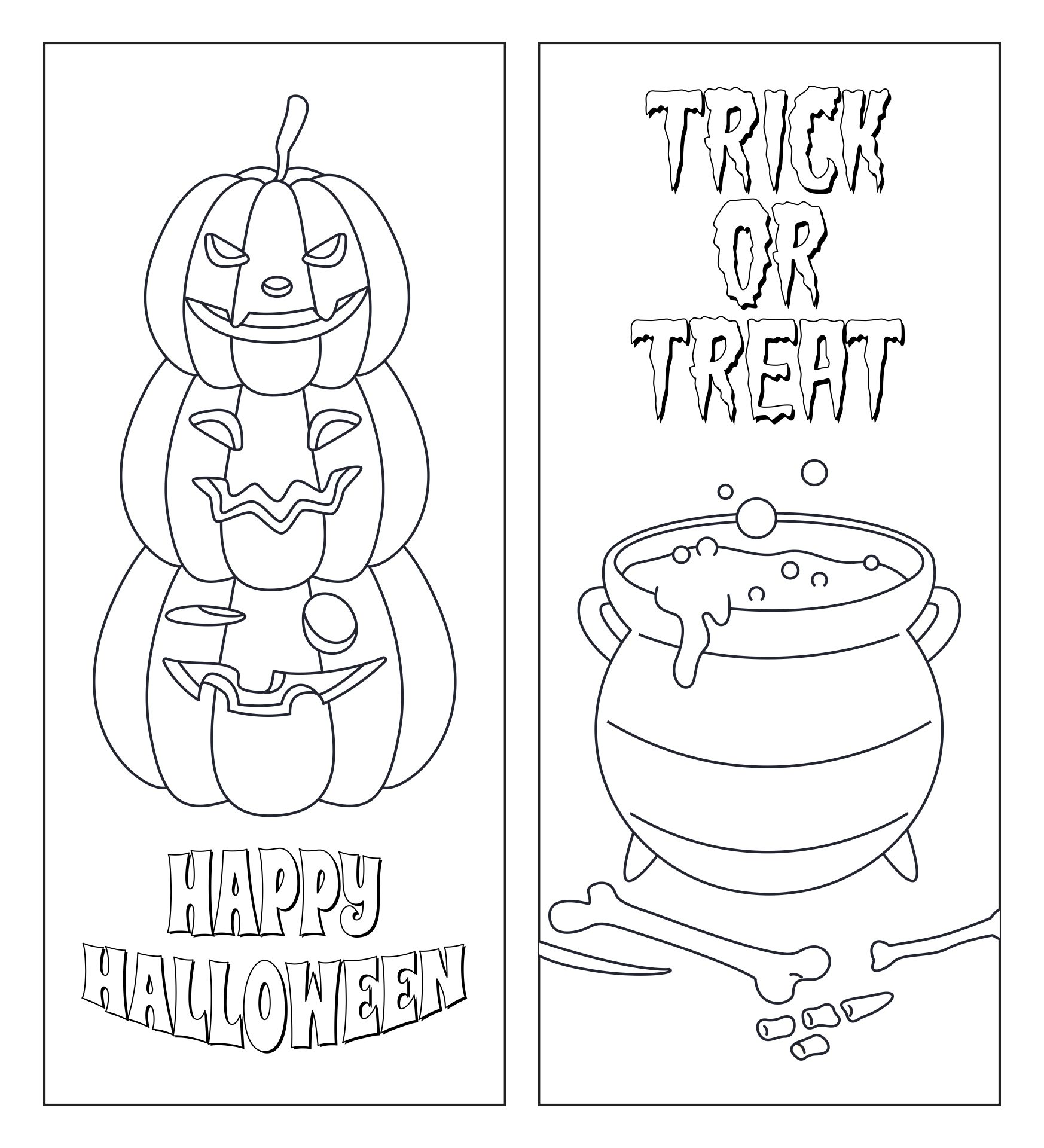 Printable Bookmarks Coloring Pages