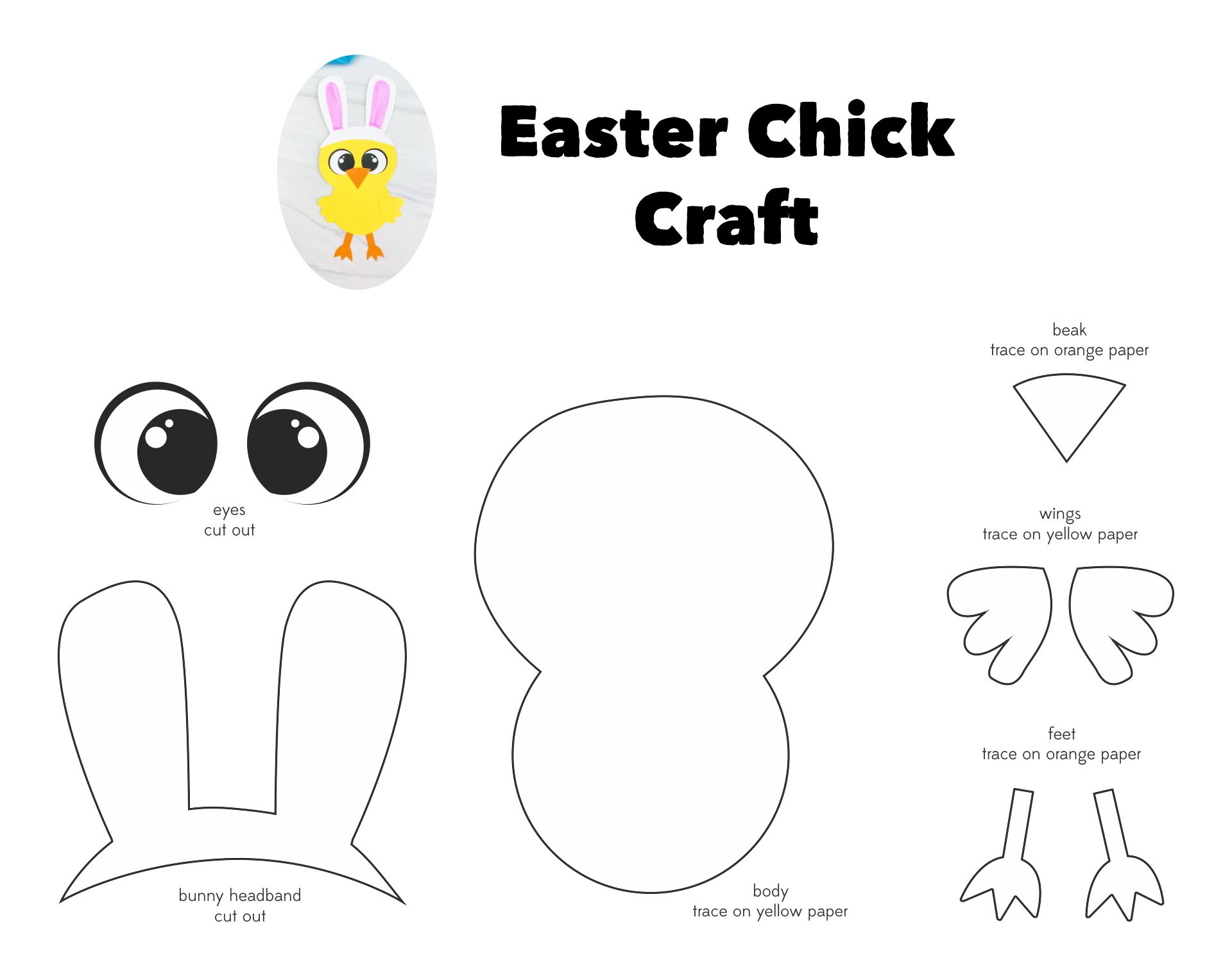 Printable Easter Crafts for Kids