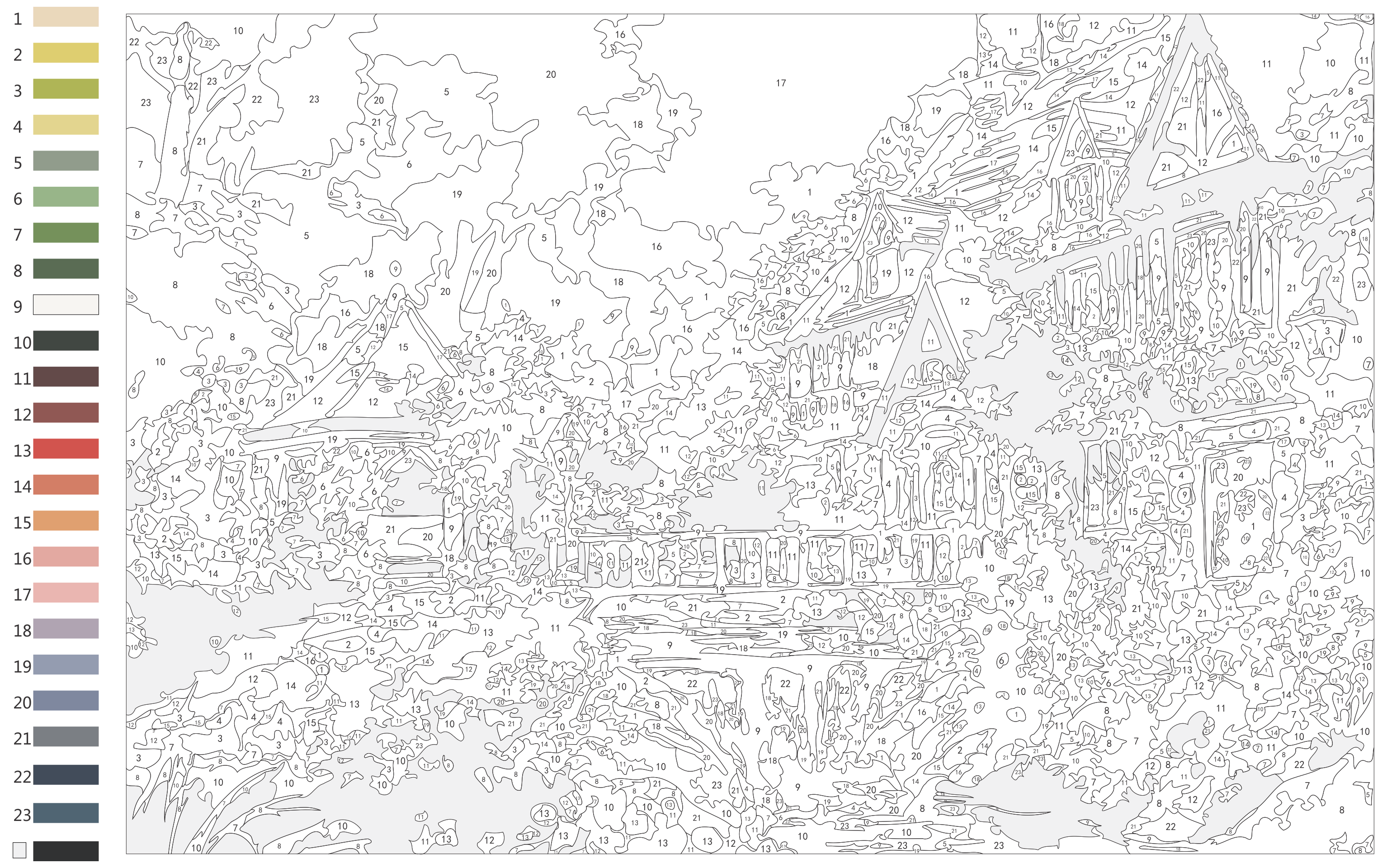 paint-by-numbers-printable-with-color-key