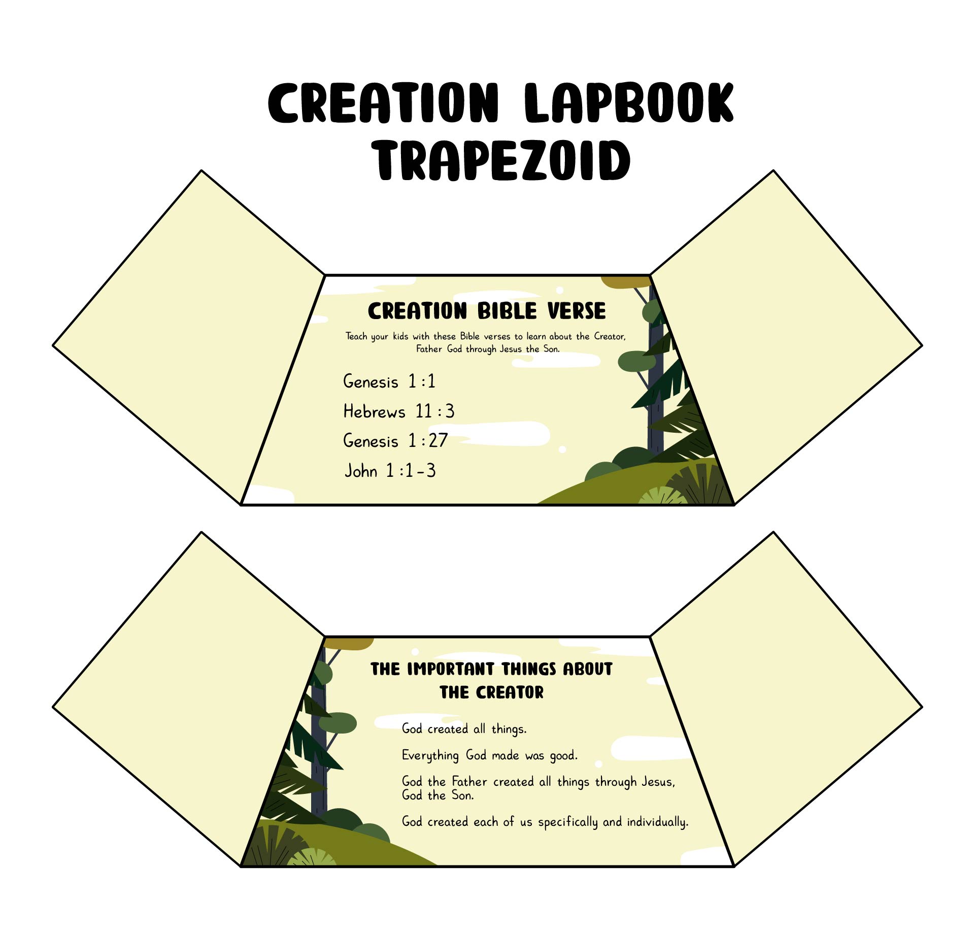Printable Trapezoid Template