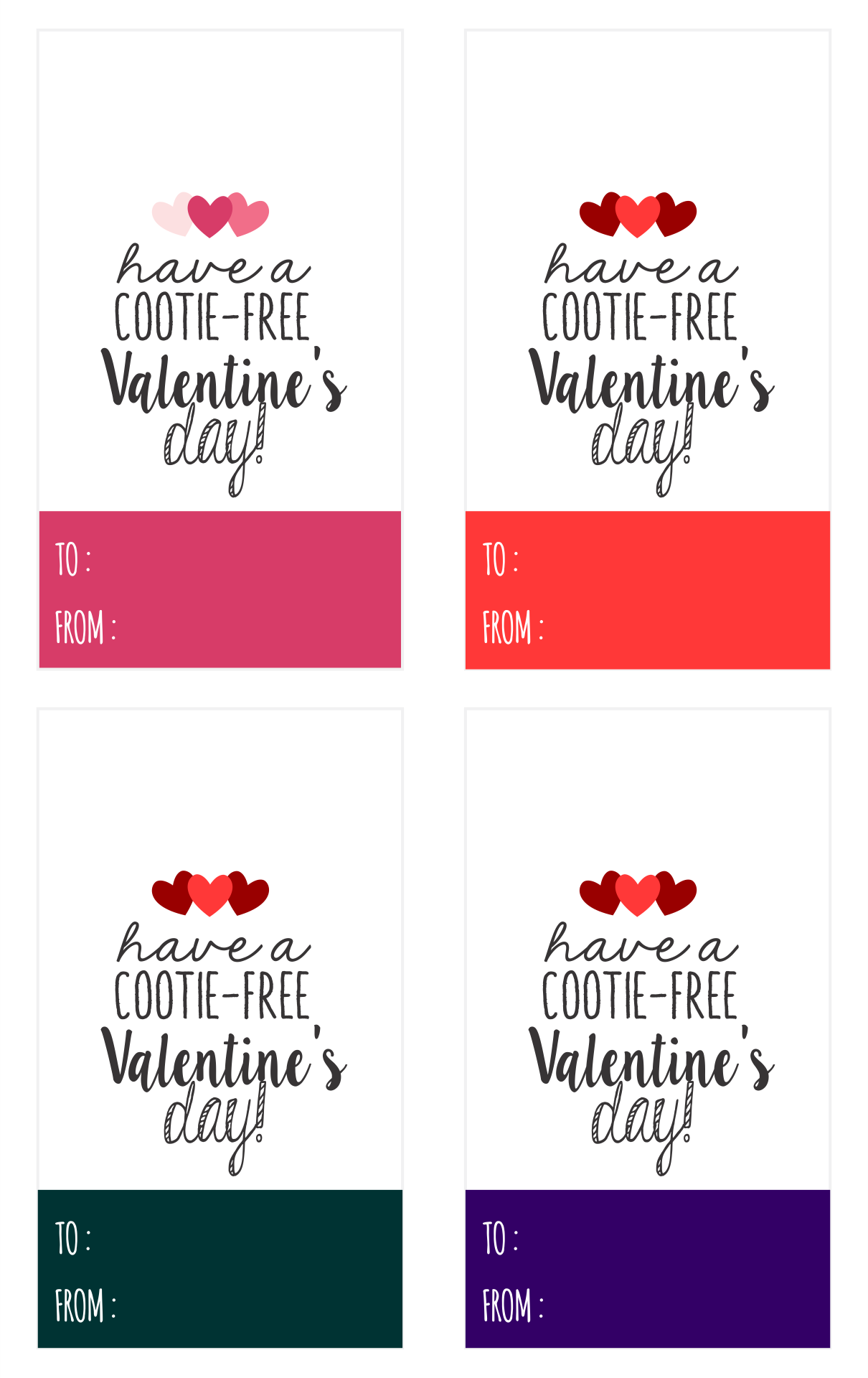 Printable Valentines Gift Tags