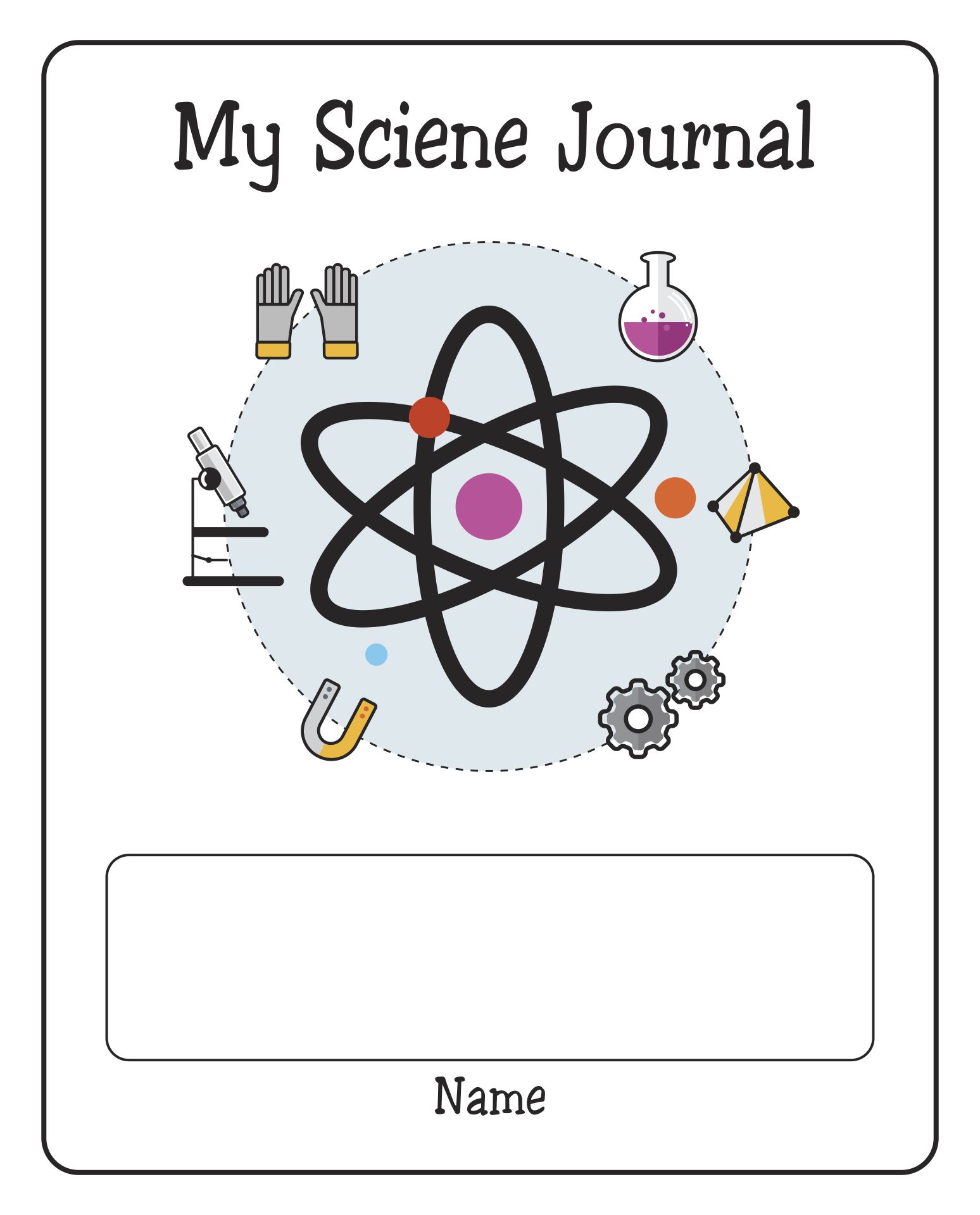 Science Journal Cover Printable