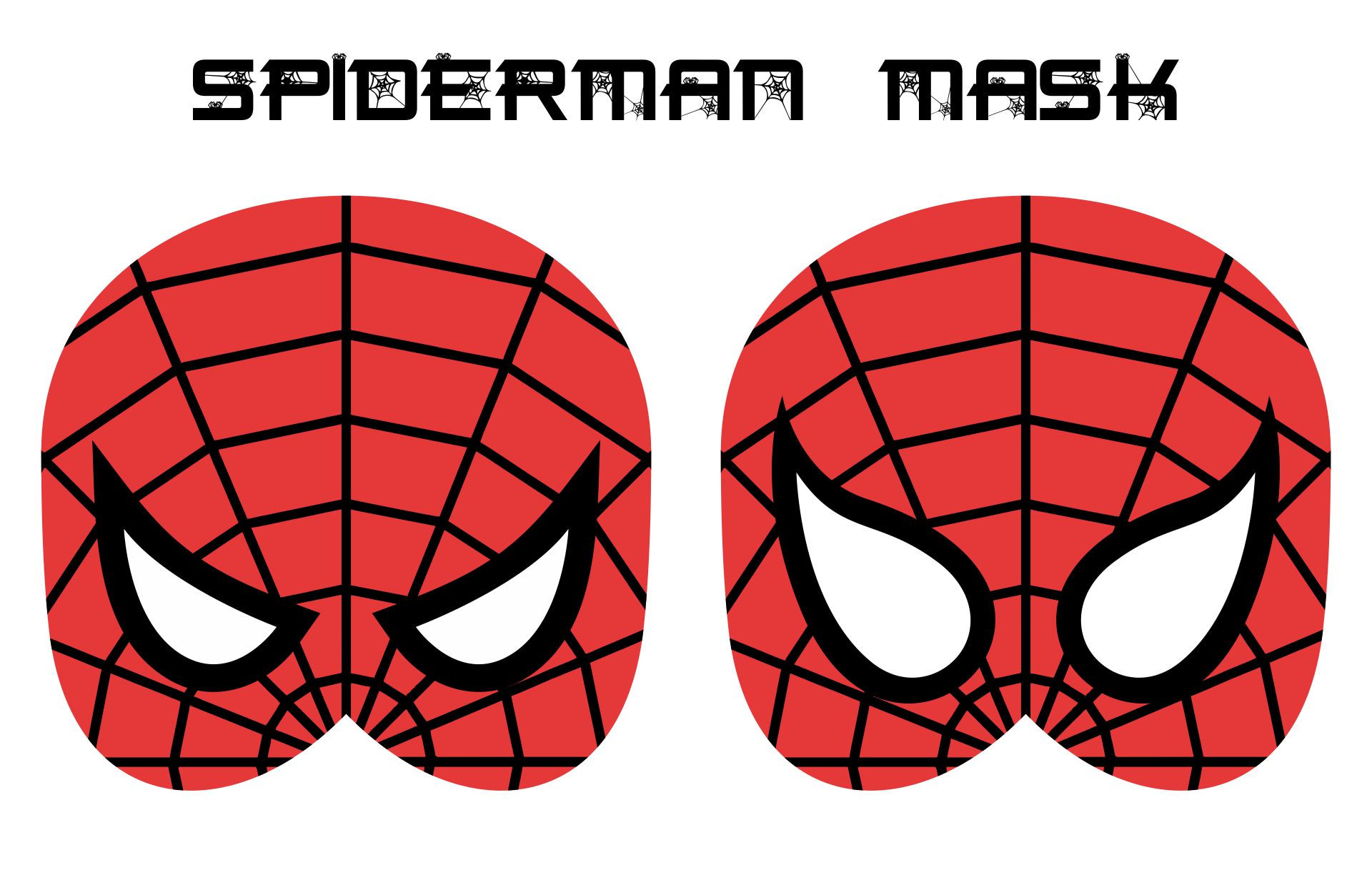 Spider Man Lenses Template