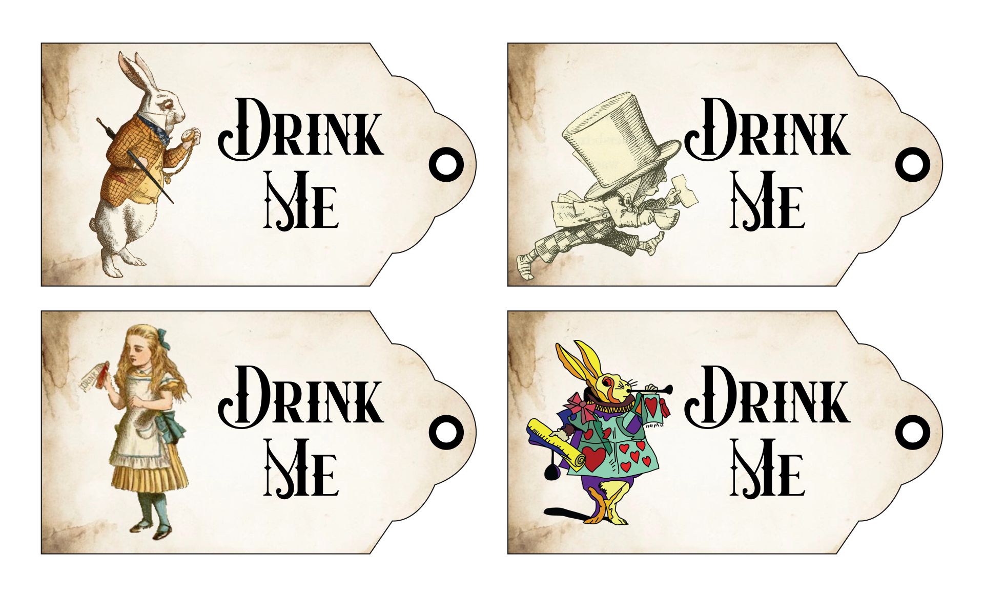 Alice In Wonderland Free Printables Eat Me