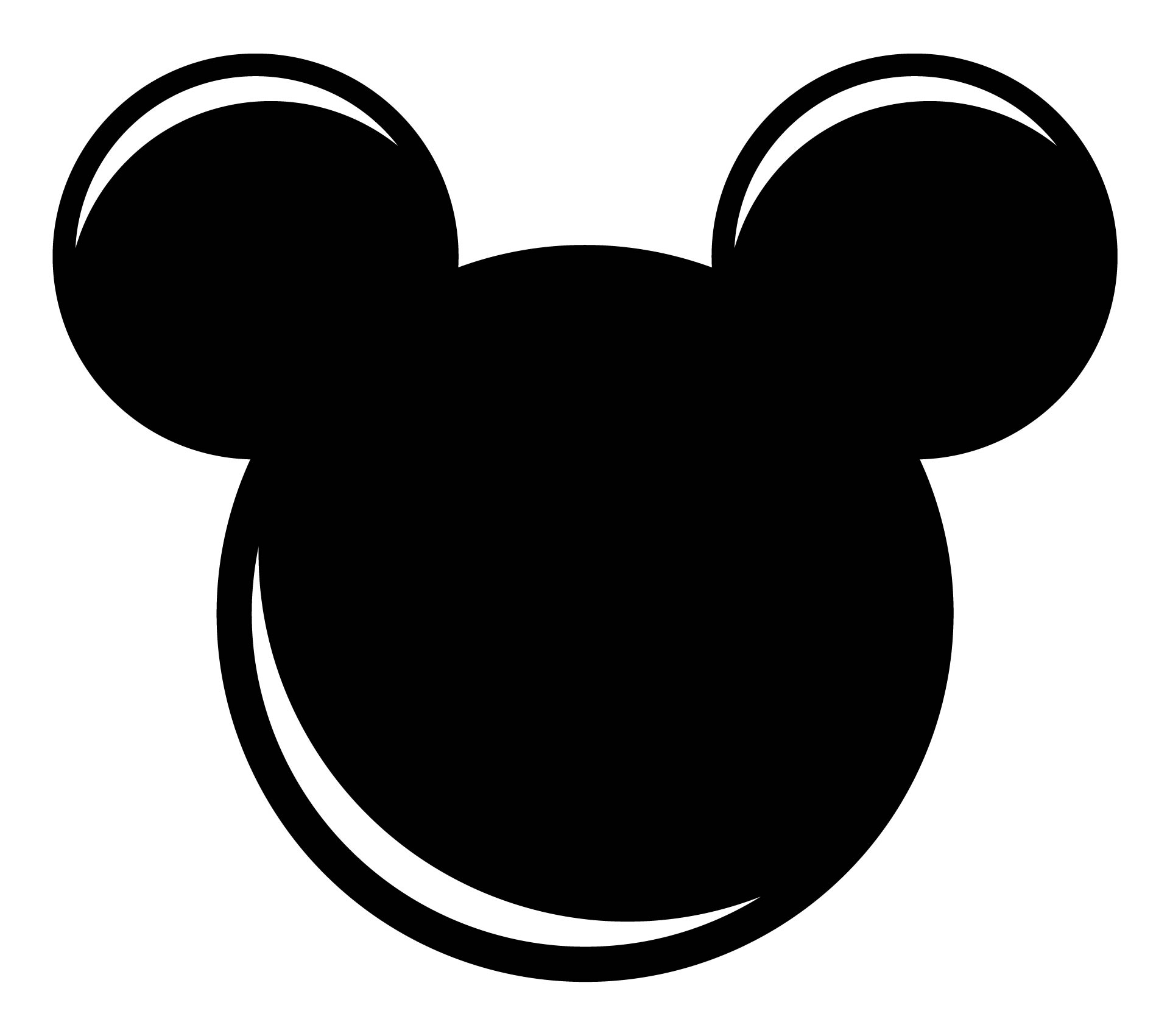 Disney Mickey Mouse Head Template