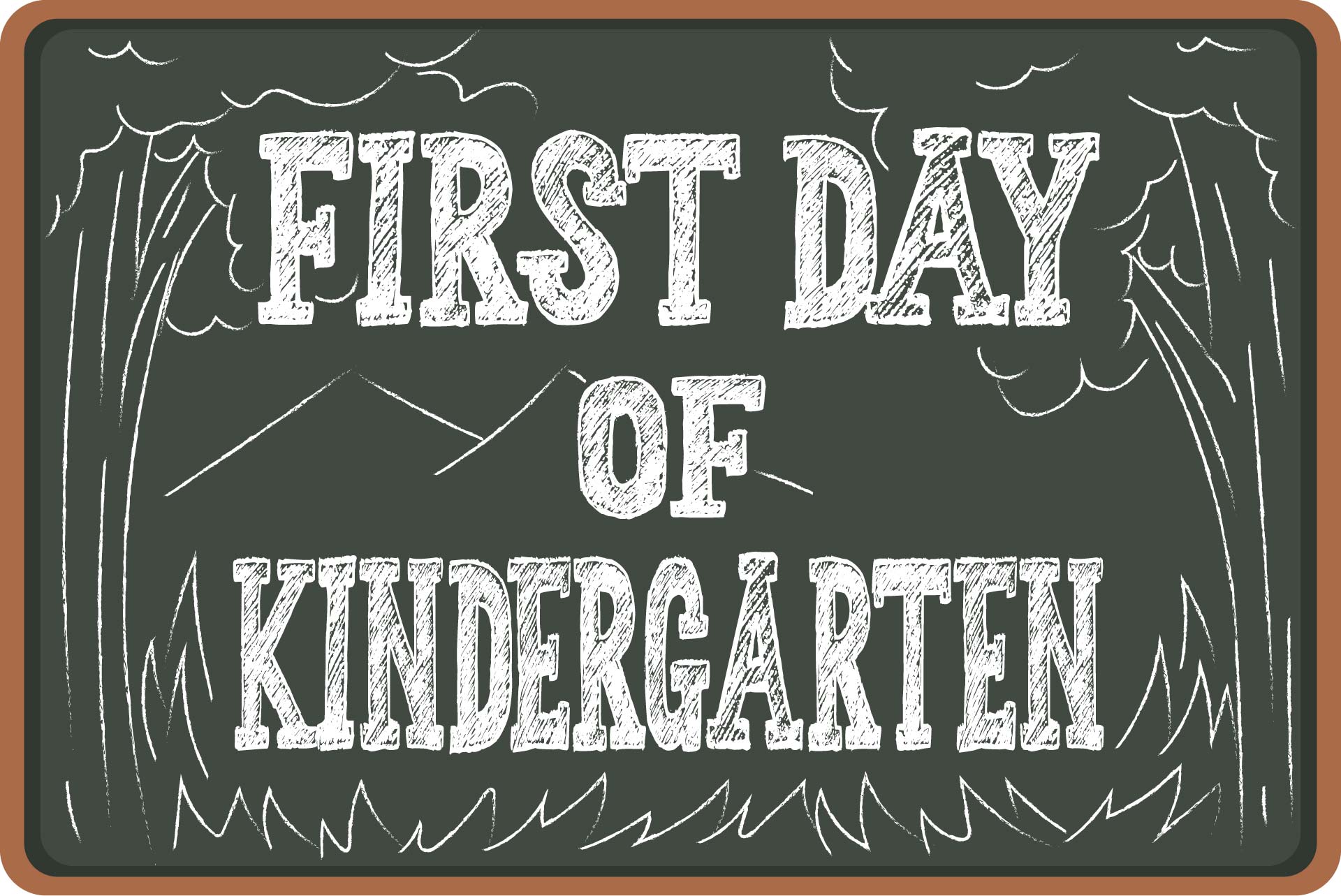 First Day of School Chalkboard Printables