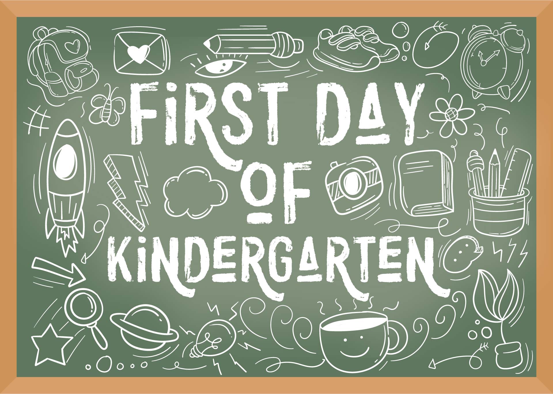 First Day of School Printable Chalkboard Signs