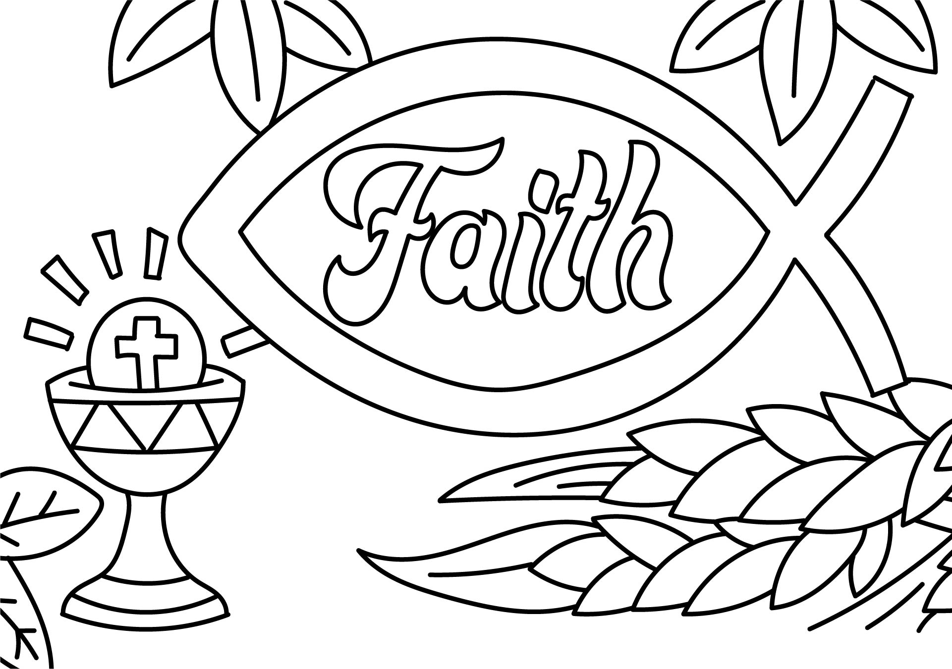 Faith Coloring Pages