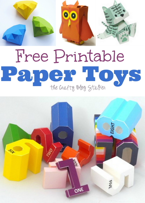 6 Best Images of Free Printable Cute Paper Toys - Cute Animal Paper Toy ...