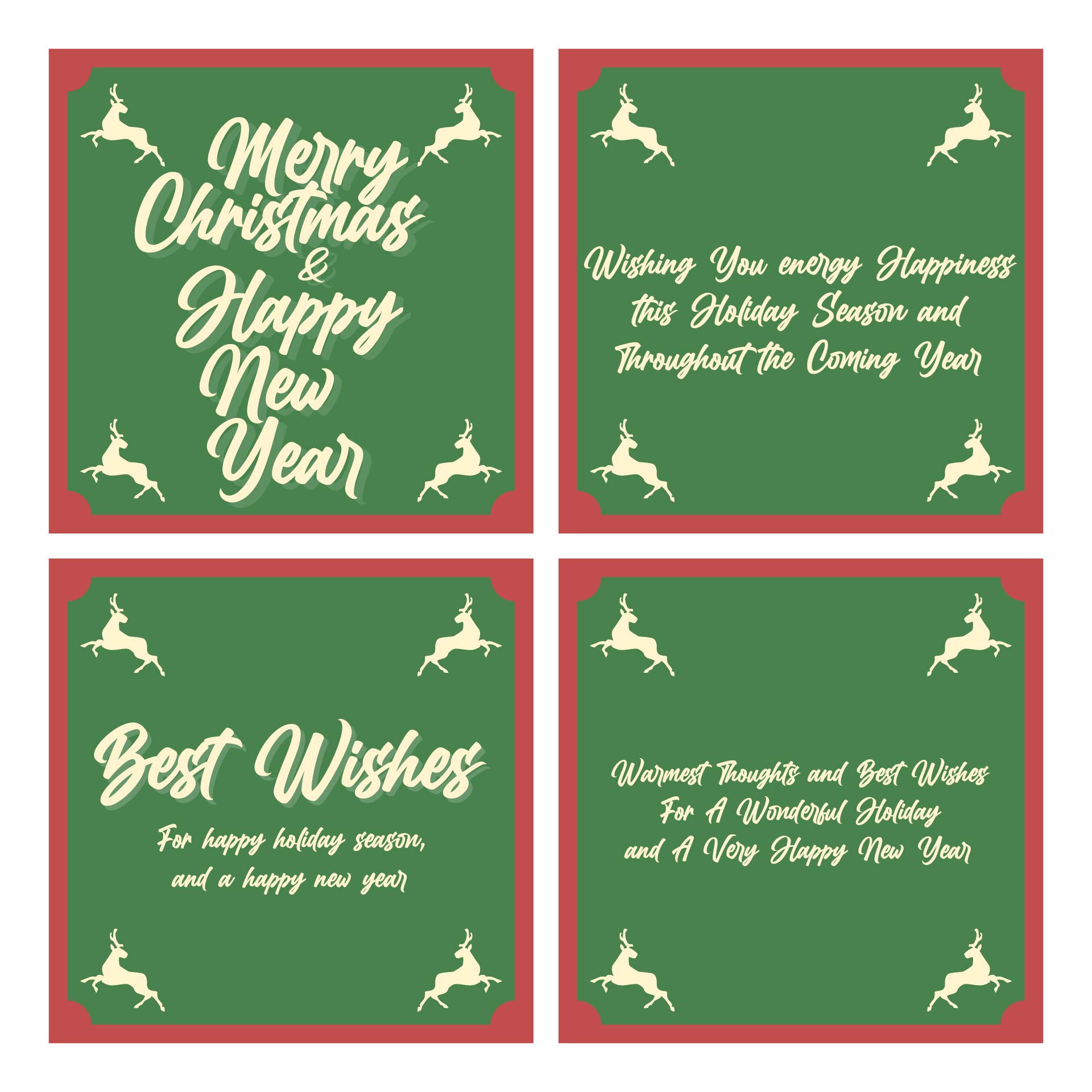 Printable Christmas Card Sayings