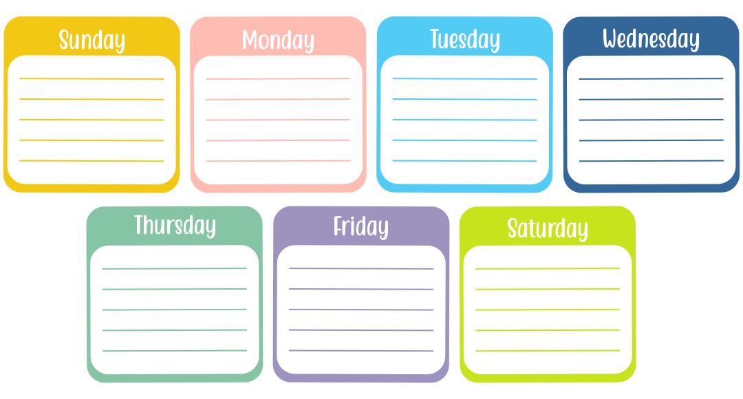Printable Days of the Week Chart