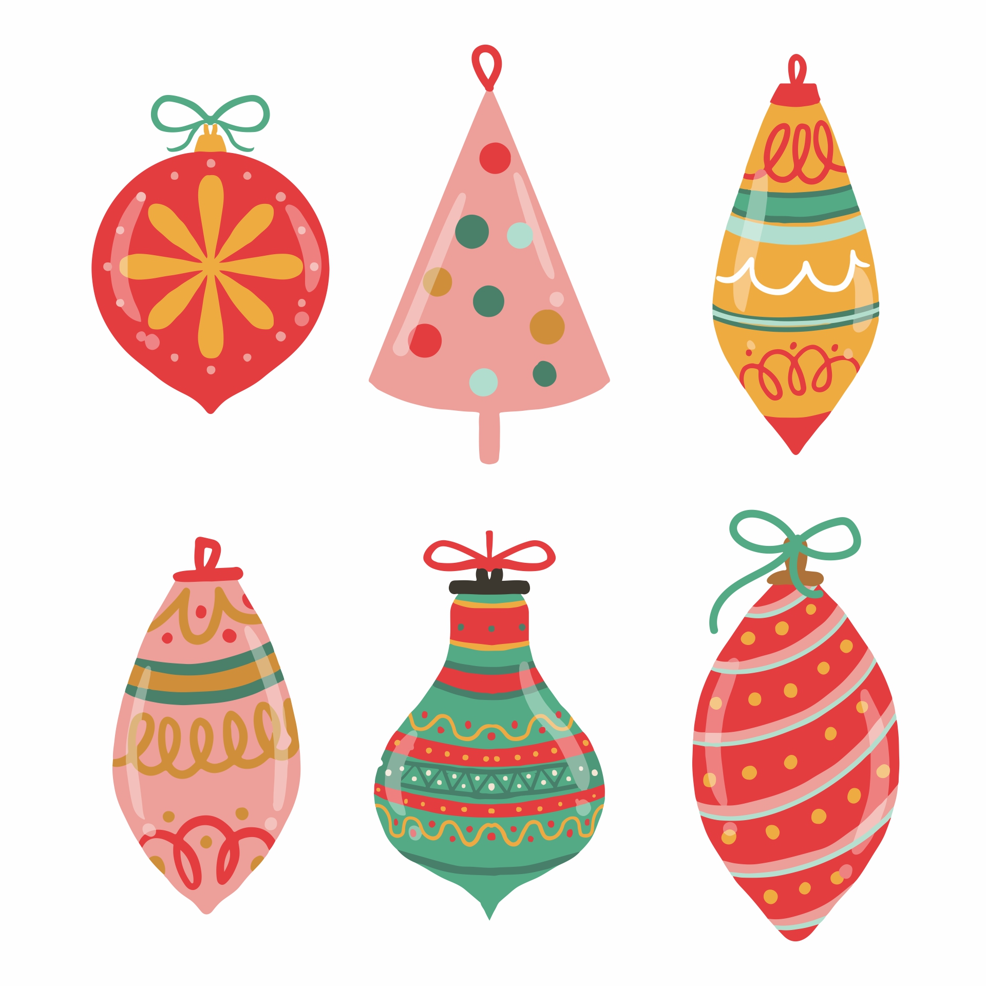Printable Paper Christmas Ornaments