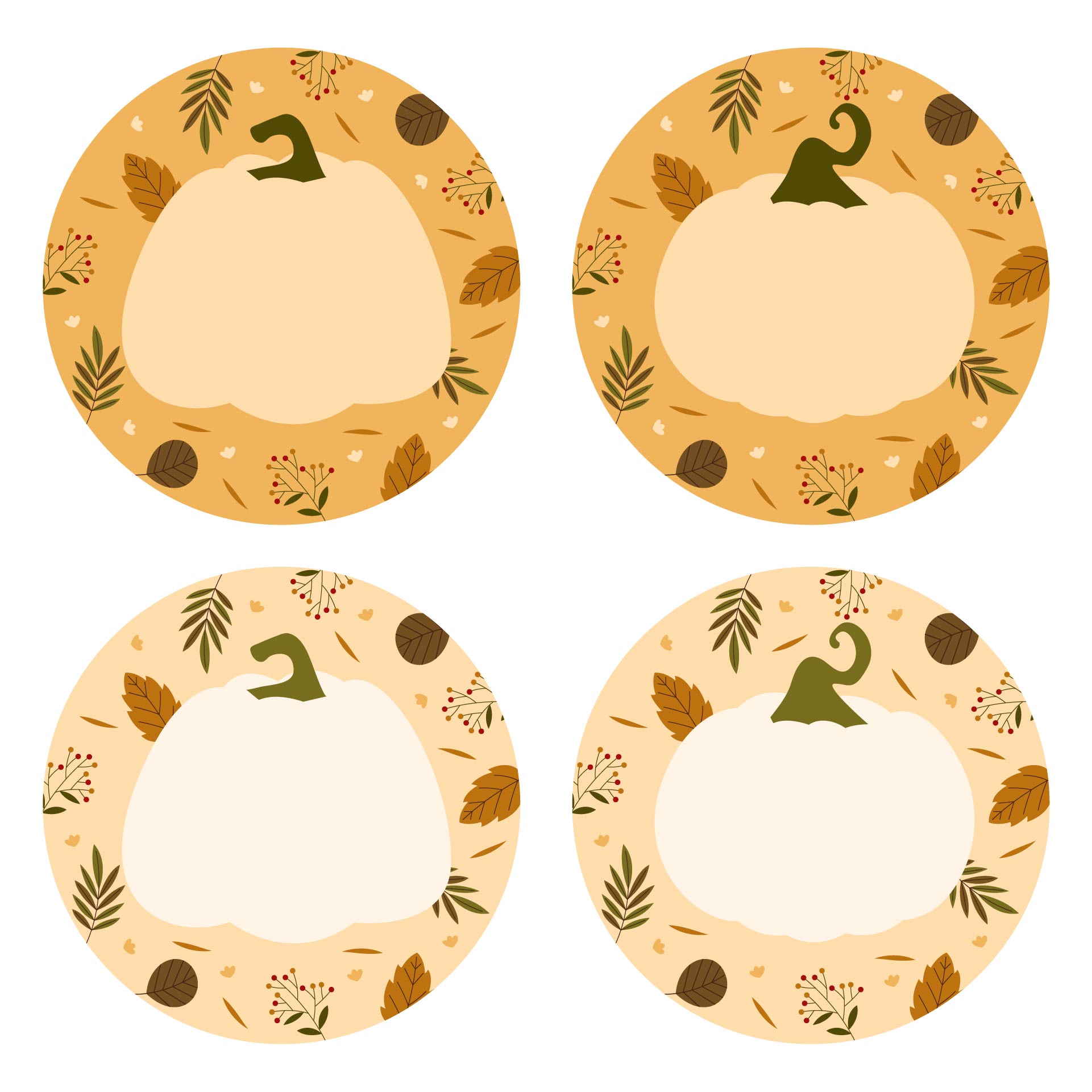  Printable Pumpkin Stickers