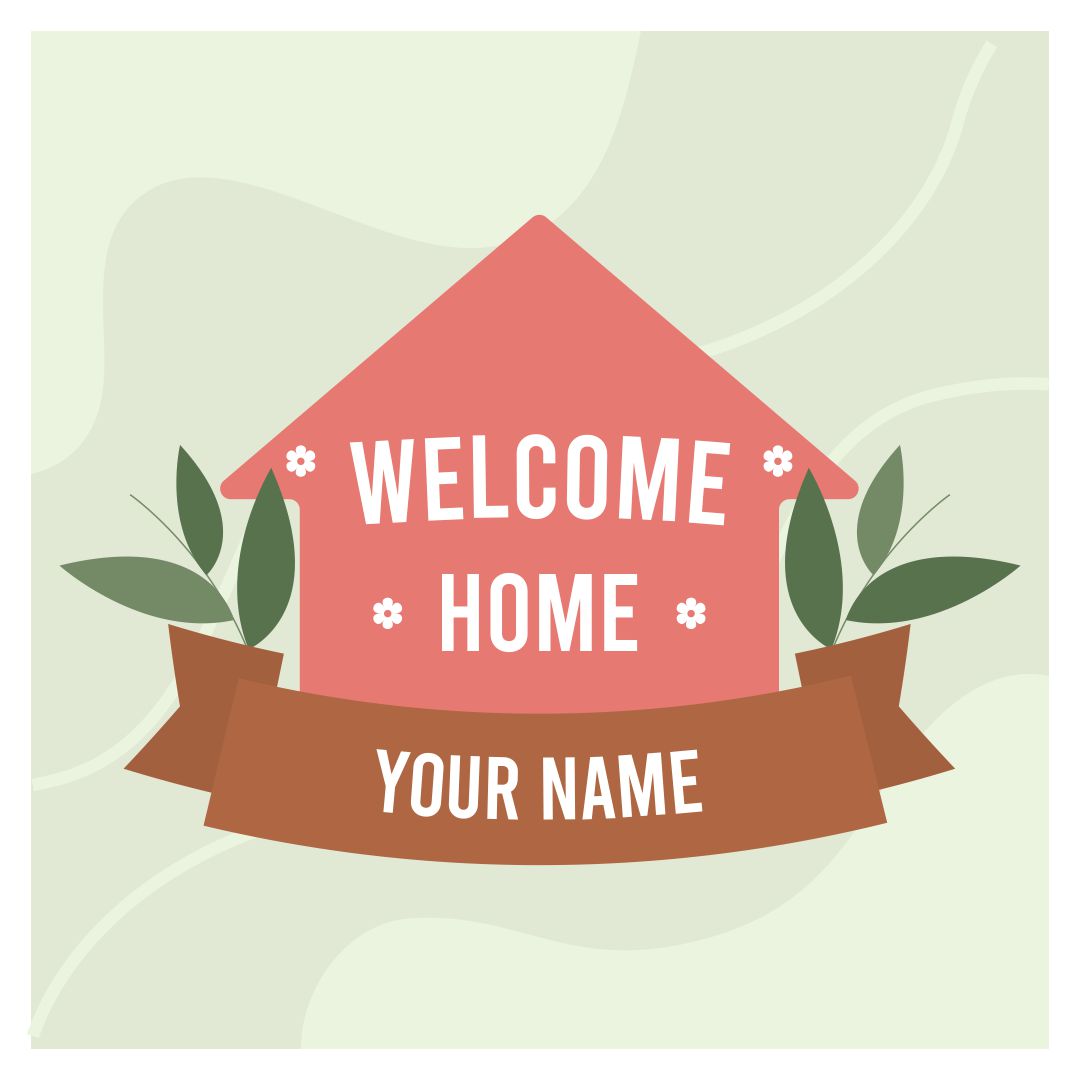 Welcome Home Sign Free Printable