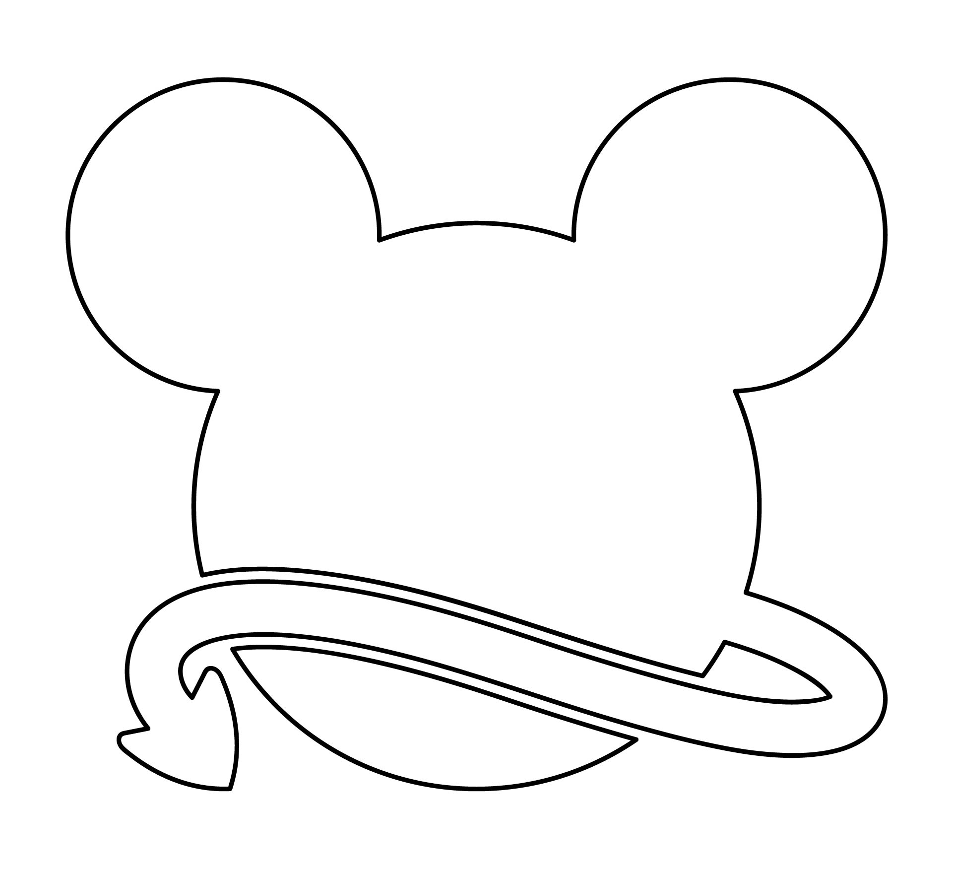 Mickey Mouse Cut Out Template
