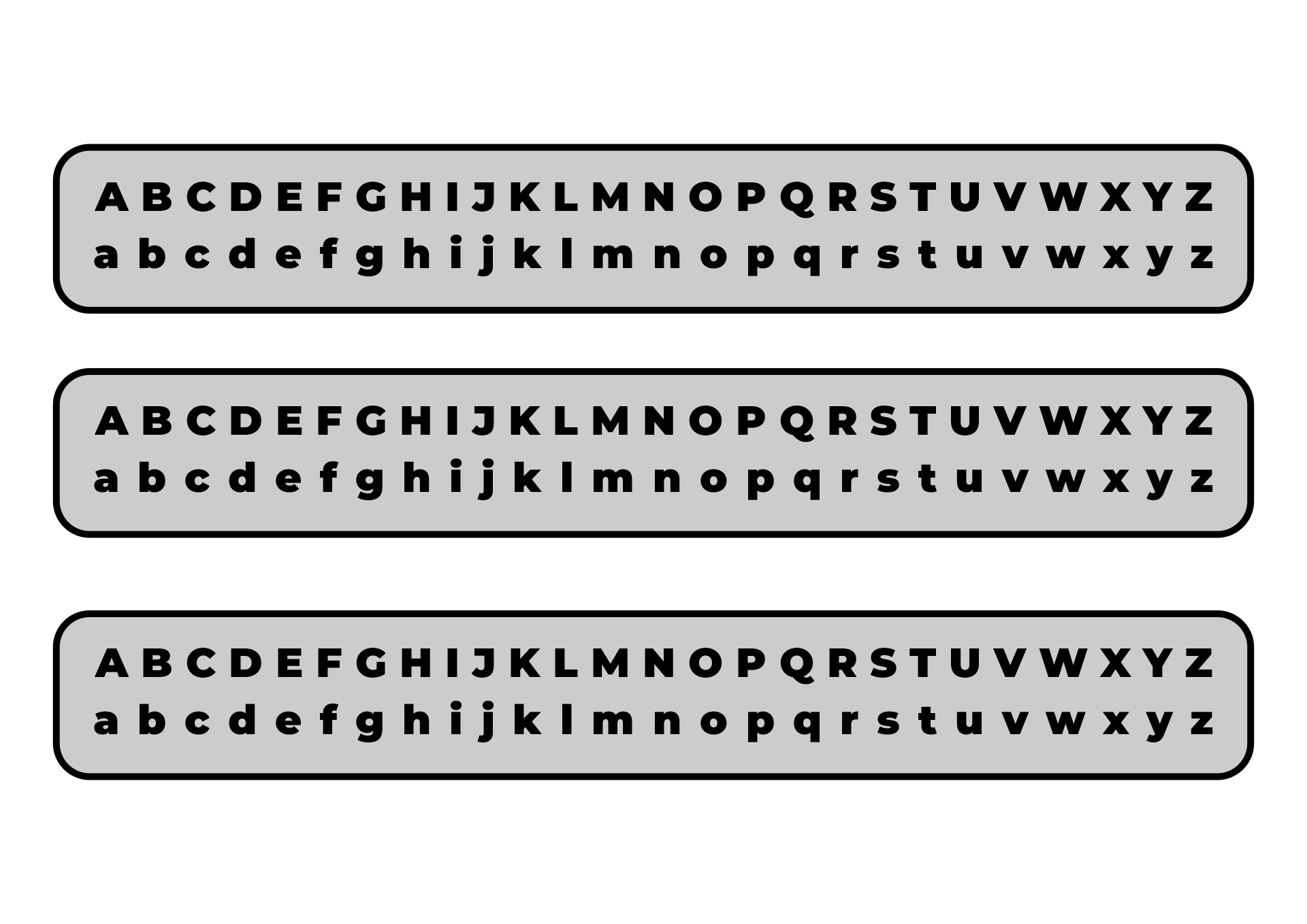 Printable Letter and Number Strip