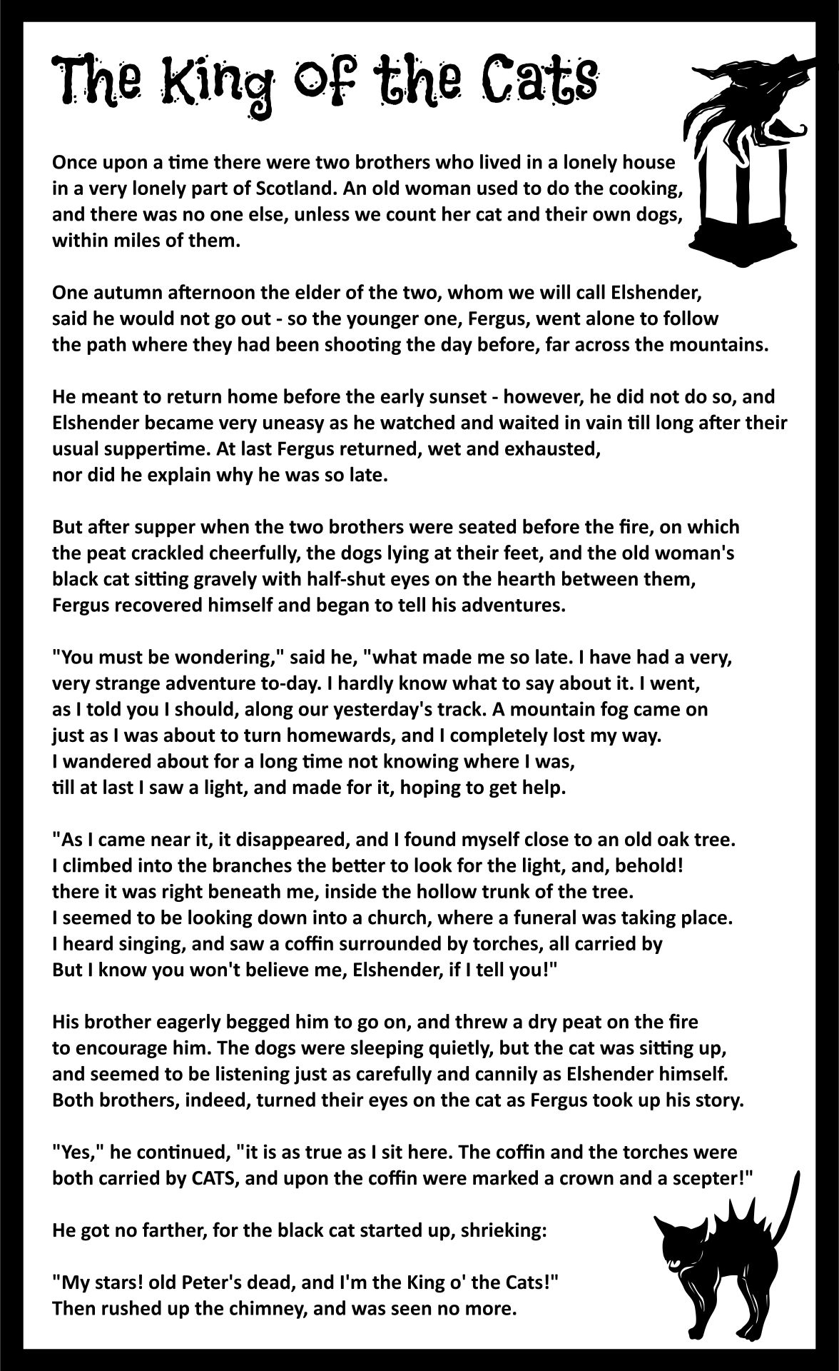 Halloween Stories For Kids 15 Free PDF Printables Printablee A Halloween Story