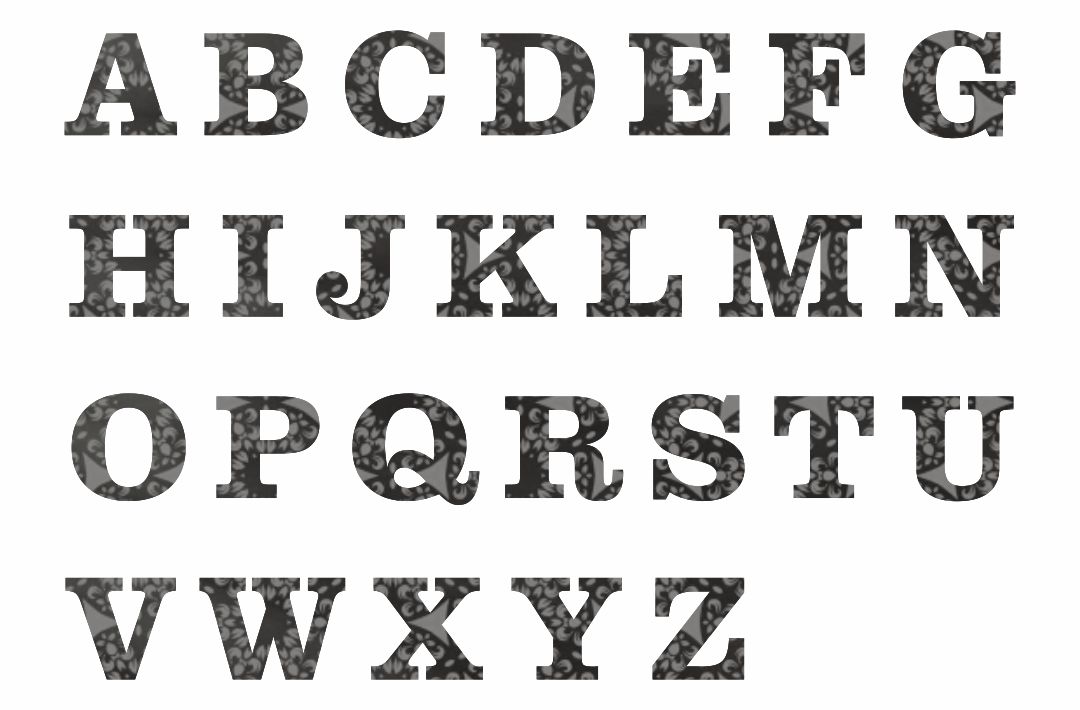 4 Inch Printable Alphabet Letters Templates