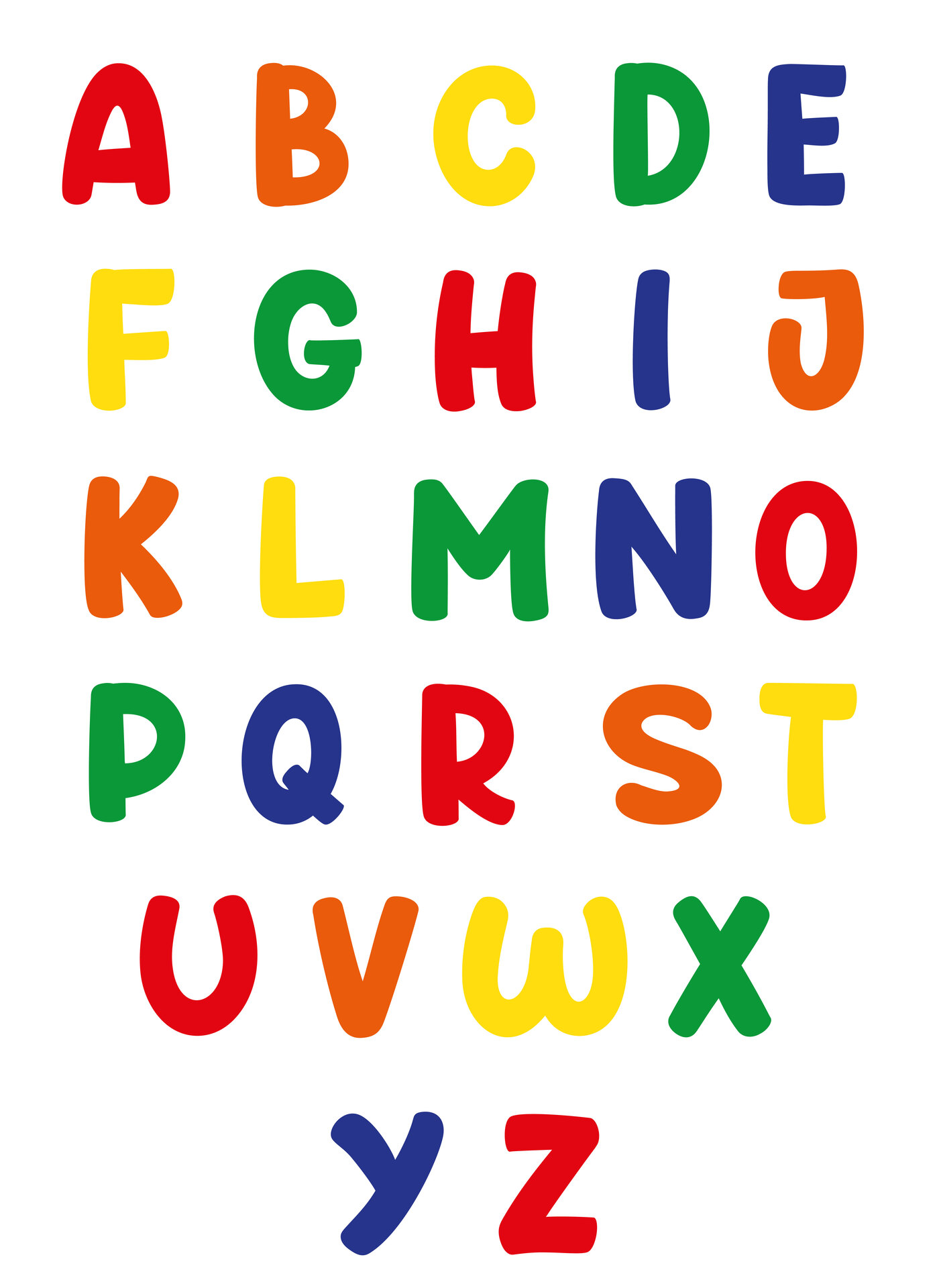 Printable Block Letters Alphabet