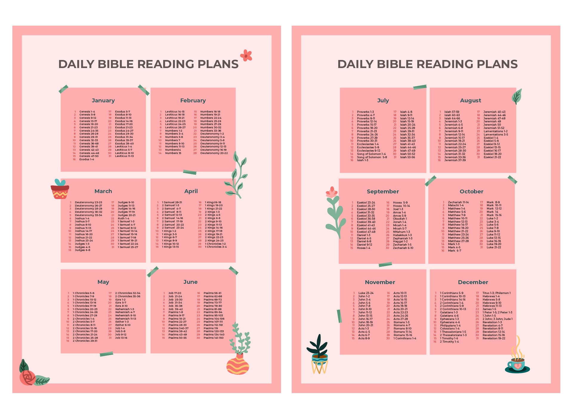 Daily Bible Reading Plans