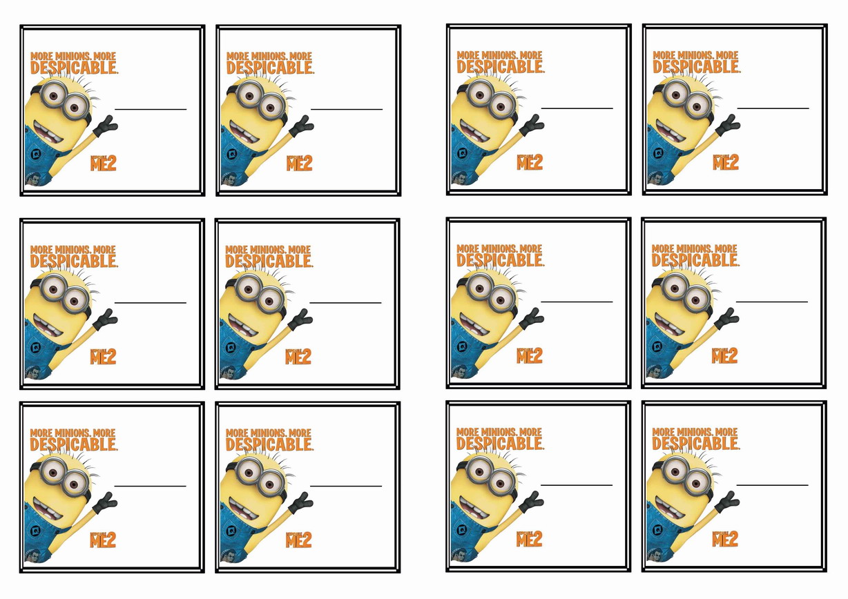 Despicable Me Name Tags