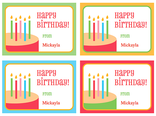 Printable Gift Tags Birthday Party