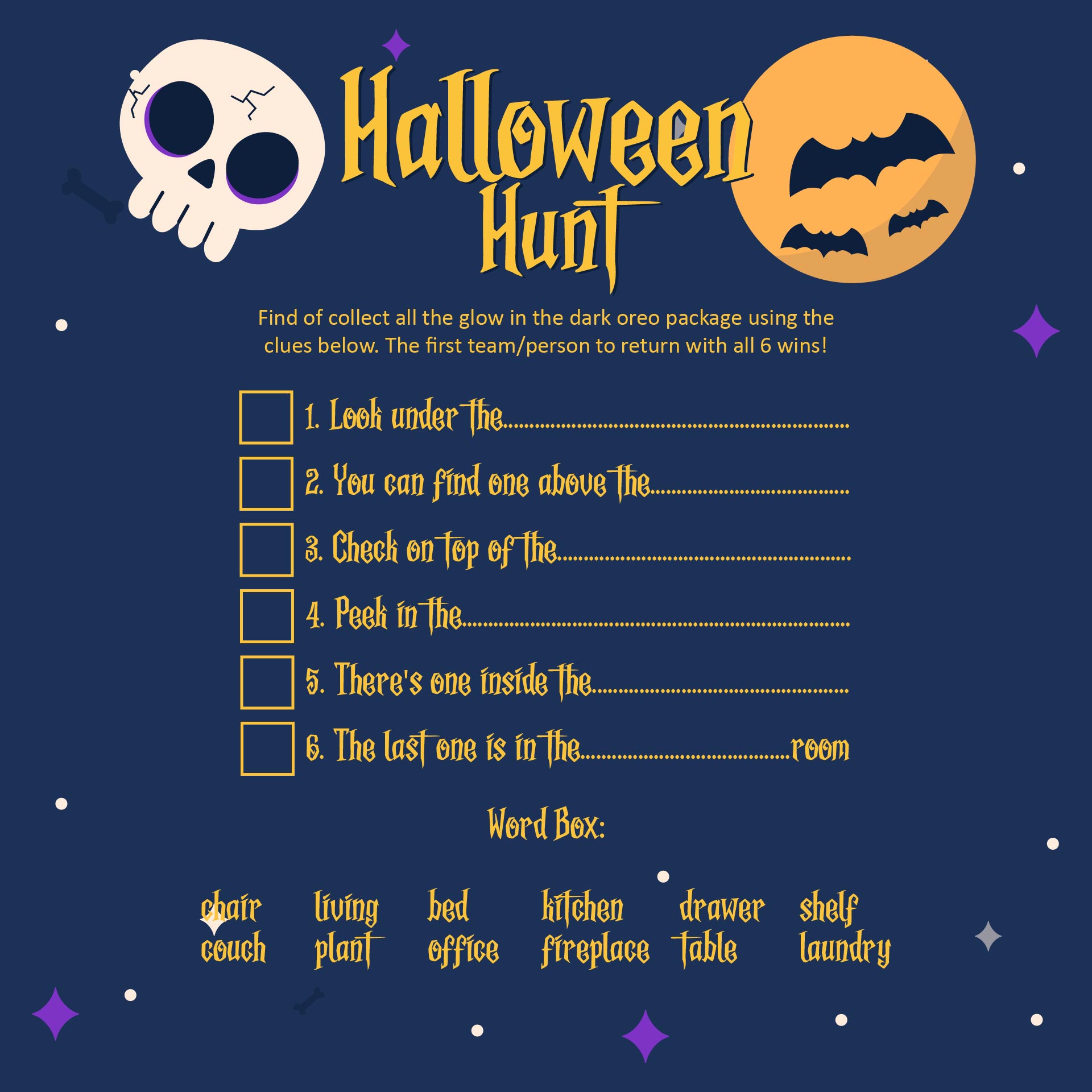 Printable Halloween Games Activities