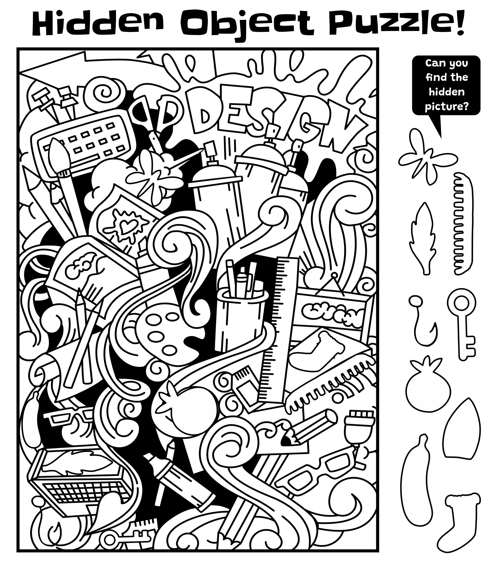 Free Printable Hidden Pictures Difficult PRINTABLE TEMPLATES