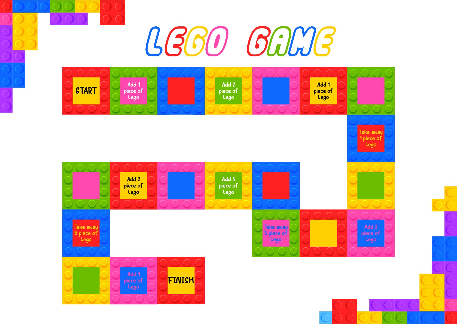 Printable LEGO Board Game
