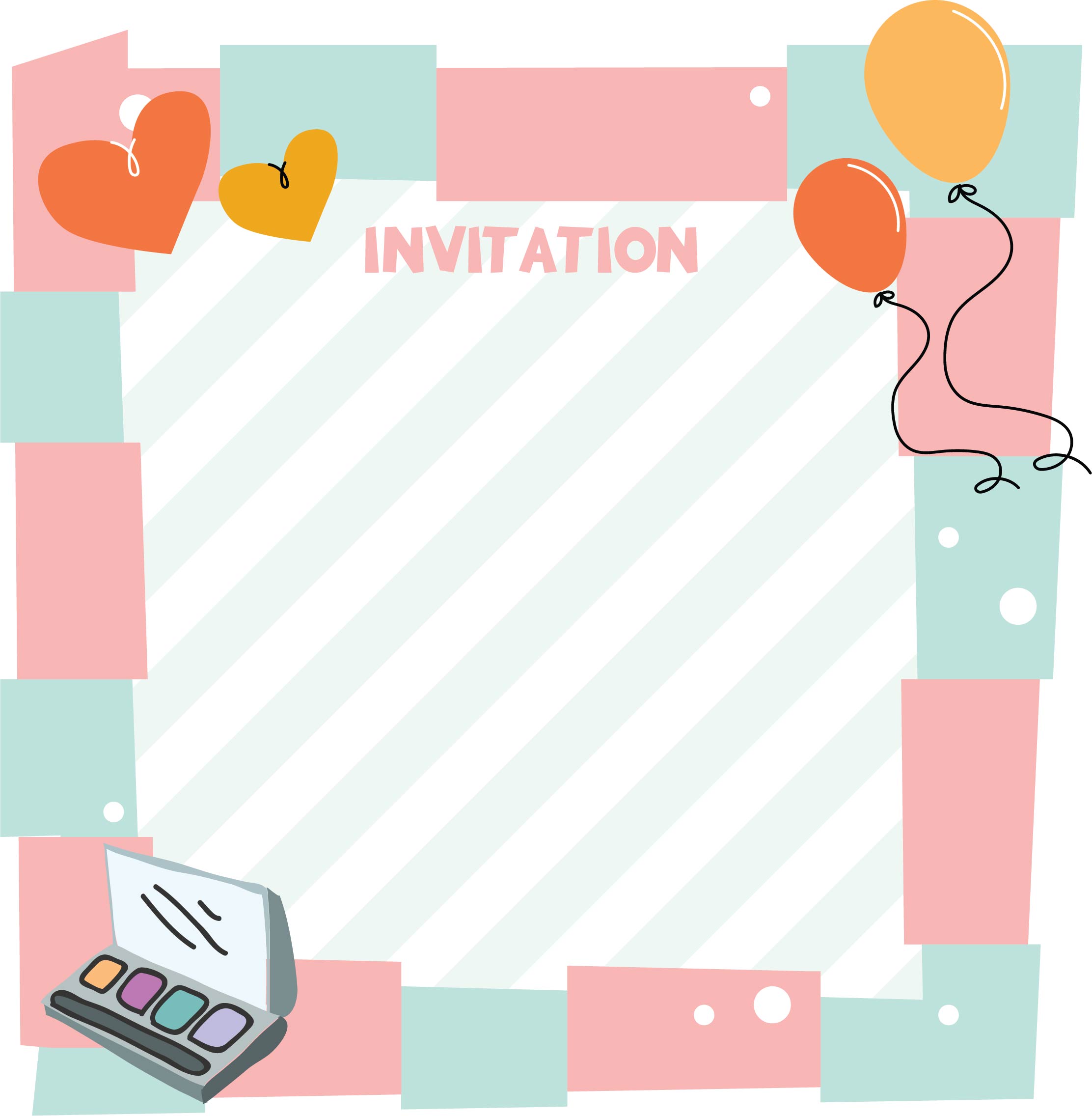 Printable Spa Party Invitations