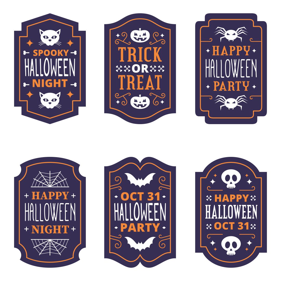 Halloween Printable Labels for Jars