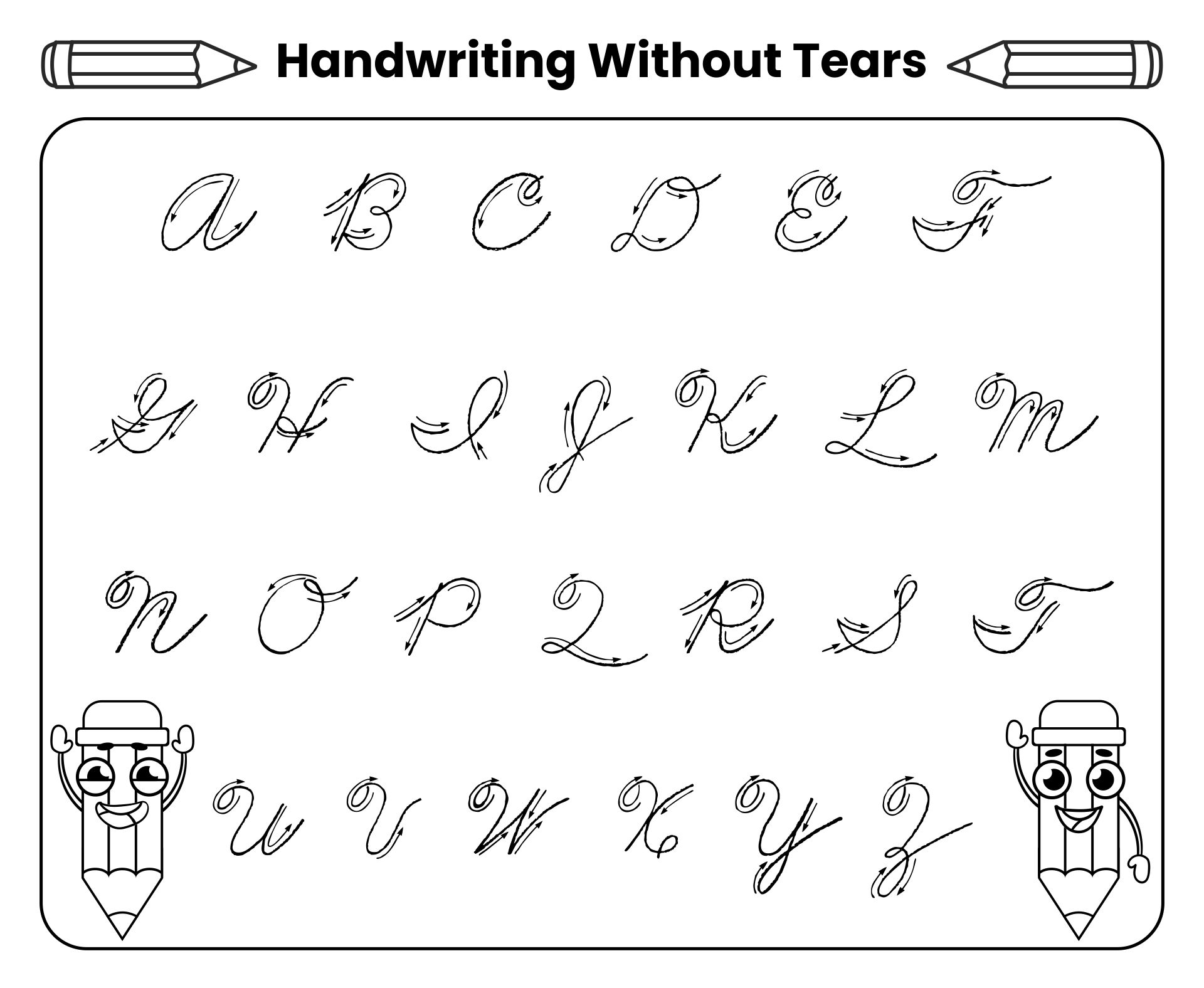 Handwriting Without Tears Printables