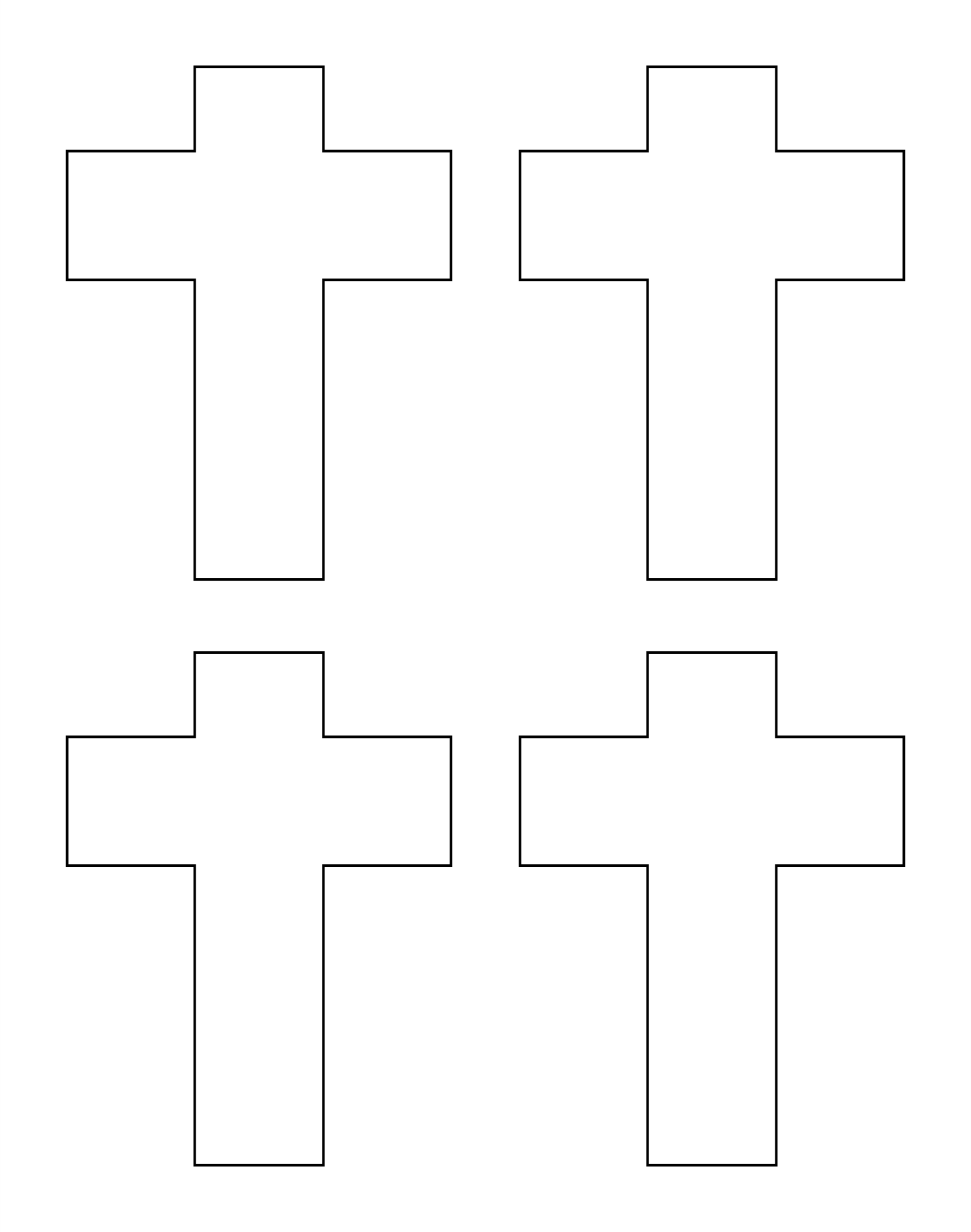 Free Printable Cross Template