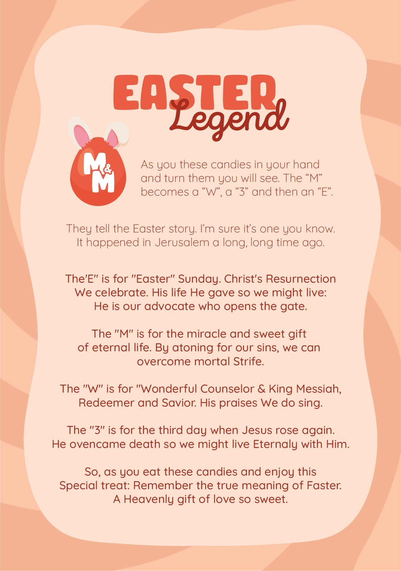 M Easter Legend Poem